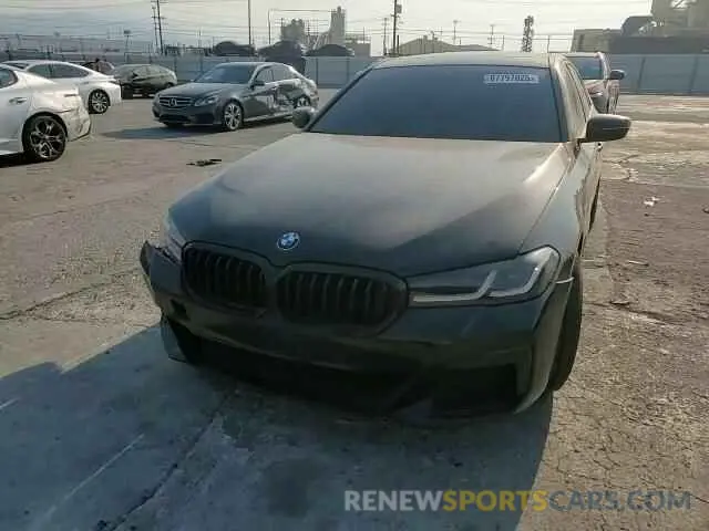10 fotografías del automóvil dañado WBA53BH03NCK28655 BMW 5 SERIES 2022
