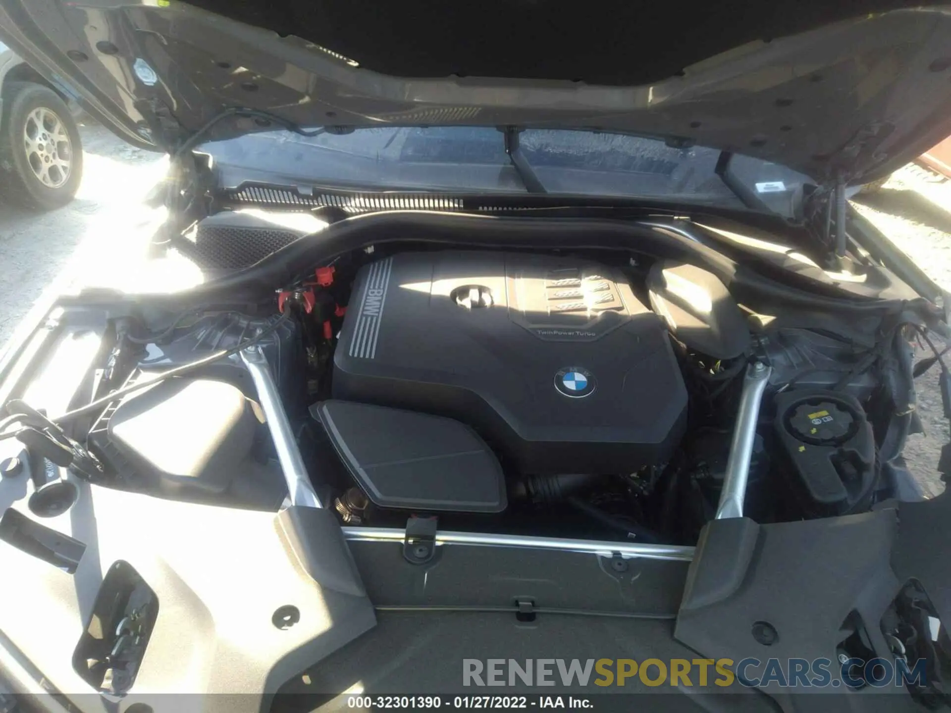 10 fotografías del automóvil dañado WBA53BH04NCJ28273 BMW 5 SERIES 2022