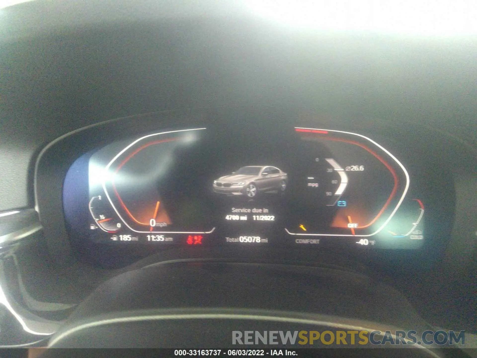 7 fotografías del automóvil dañado WBA53BH08NCJ29734 BMW 5 SERIES 2022