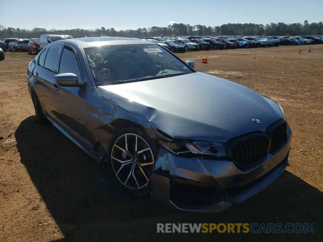 1 fotografías del automóvil dañado WBA53BH09NWX56330 BMW 5 SERIES 2022