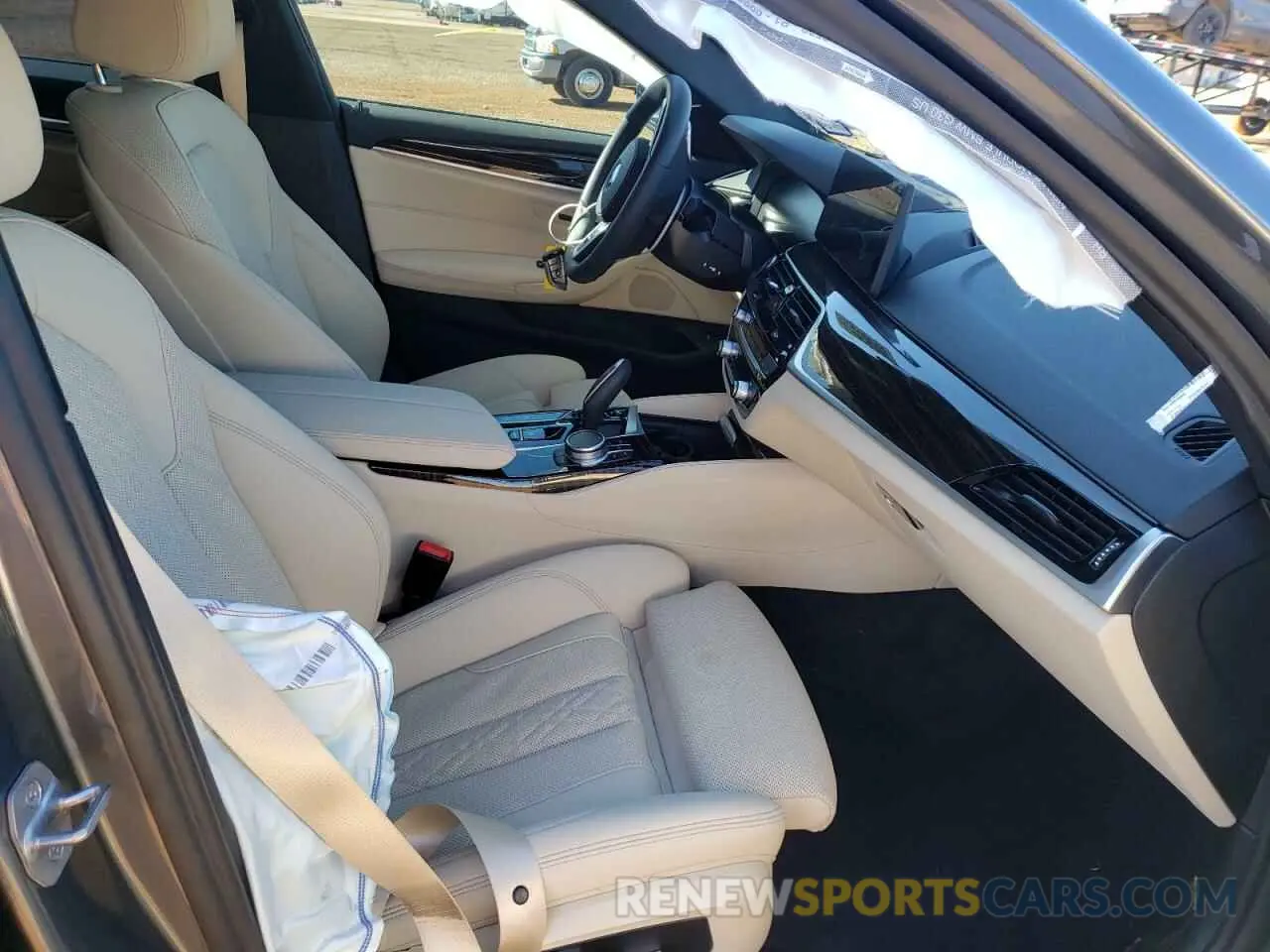 5 fotografías del automóvil dañado WBA53BH09NWX56330 BMW 5 SERIES 2022