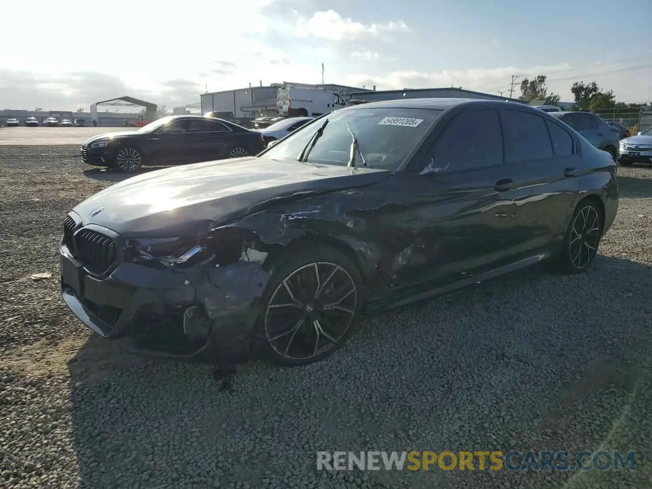 1 fotografías del automóvil dañado WBA53BJ01NWX52749 BMW 5 SERIES 2022