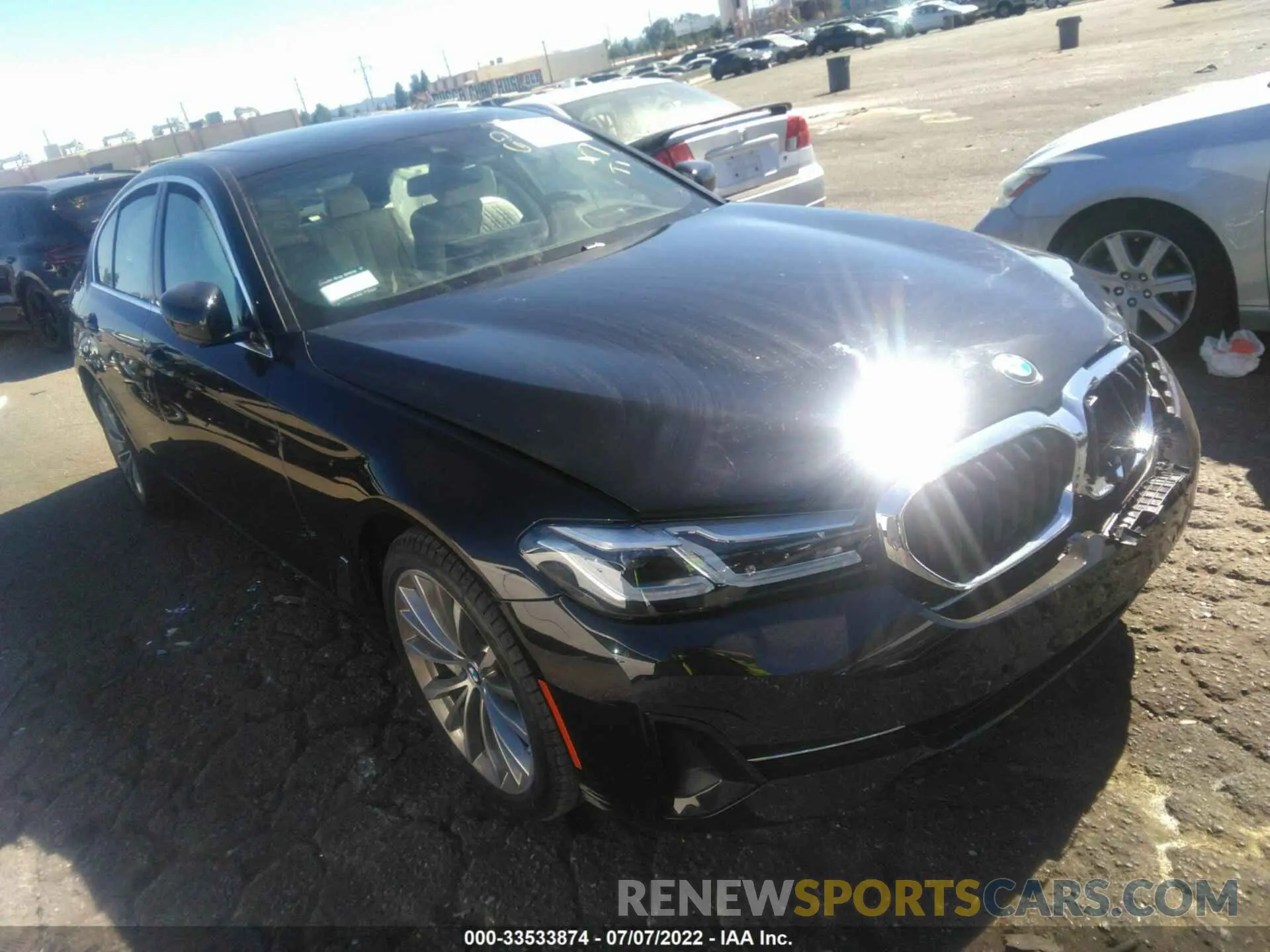 1 fotografías del automóvil dañado WBA53BJ02NCJ91690 BMW 5 SERIES 2022