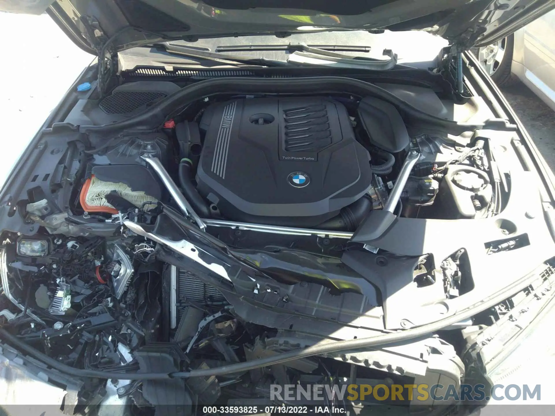 10 fotografías del automóvil dañado WBA53BJ09NCJ58895 BMW 5 SERIES 2022