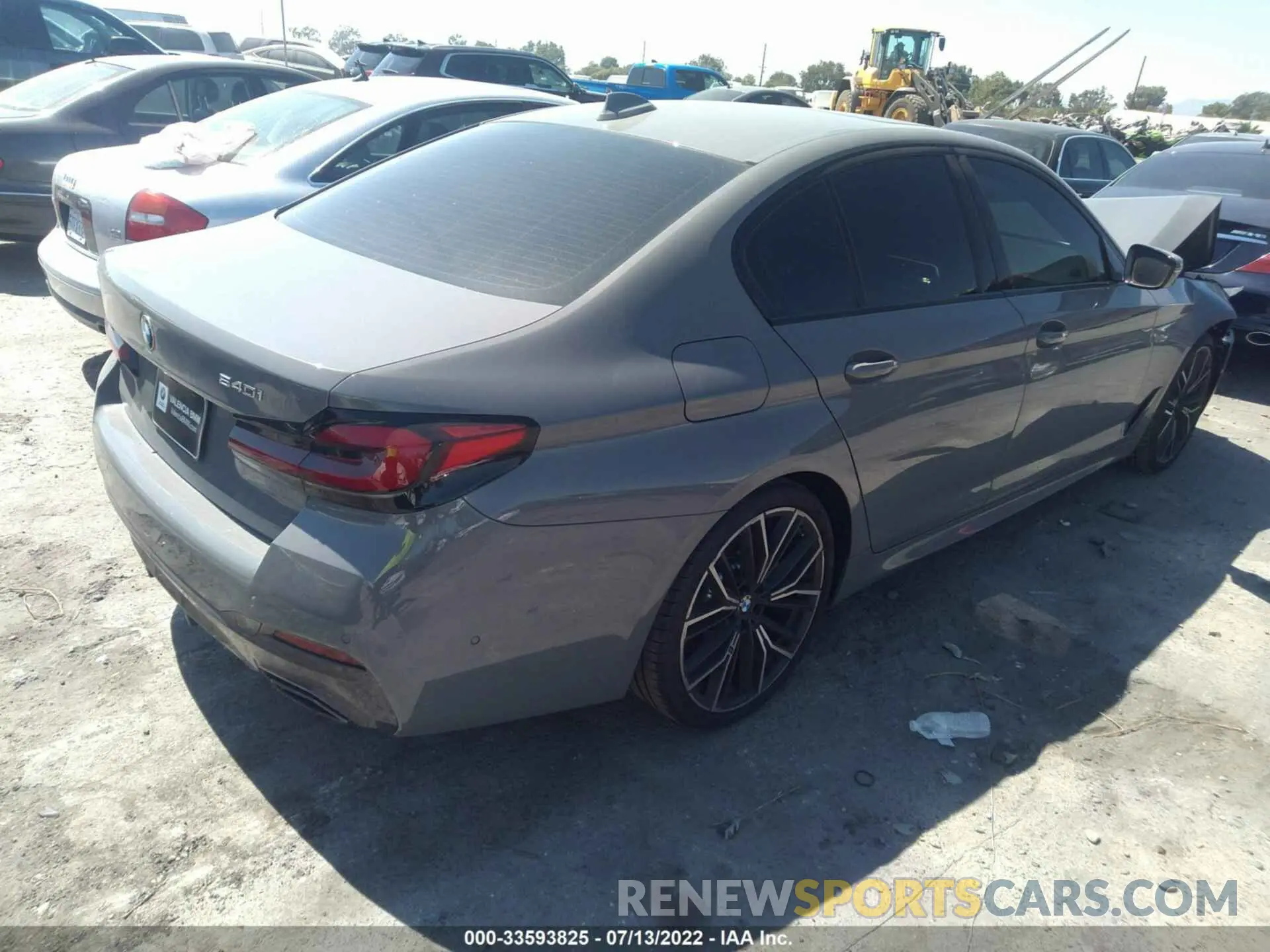 4 fotografías del automóvil dañado WBA53BJ09NCJ58895 BMW 5 SERIES 2022