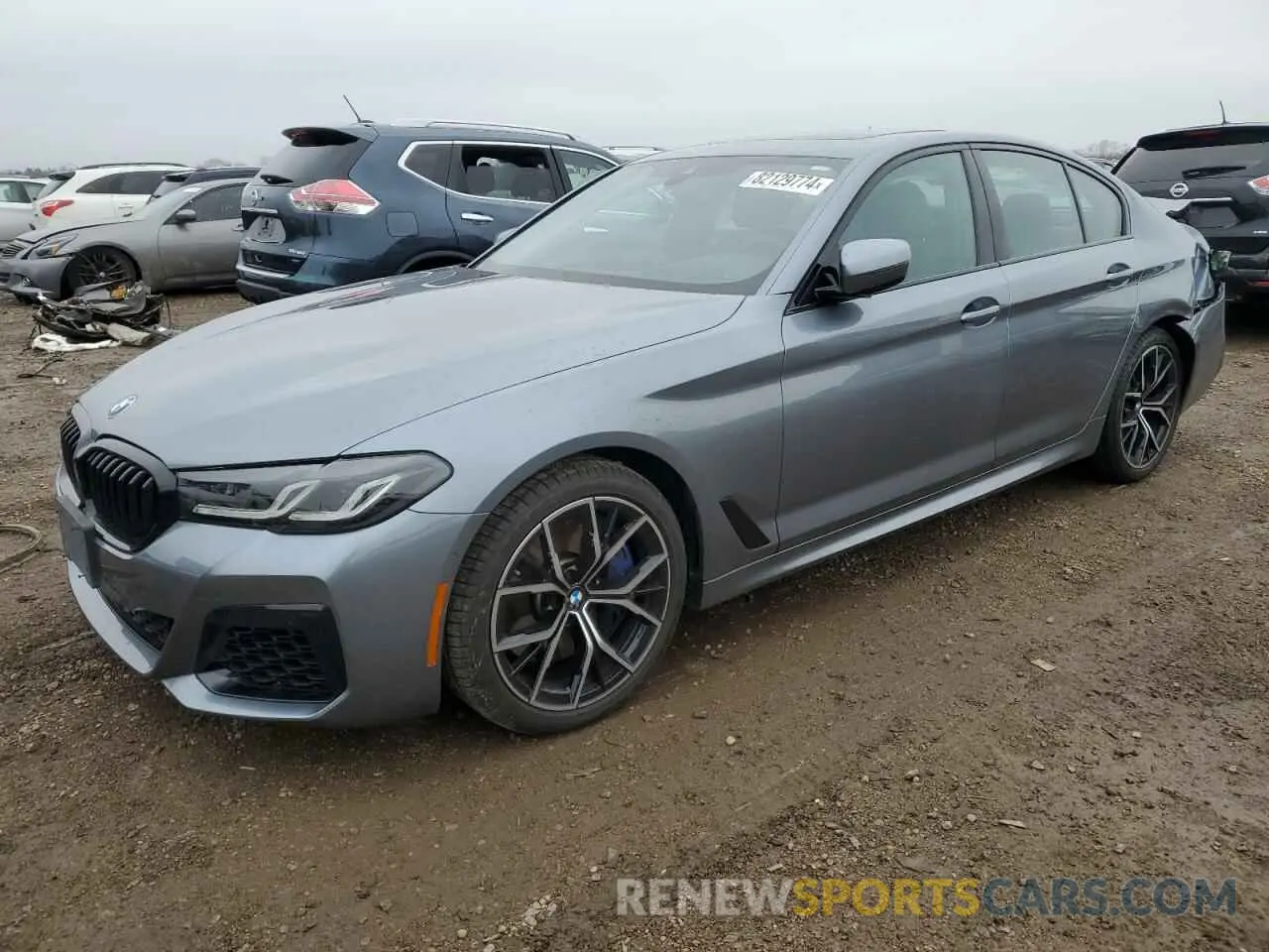 1 fotografías del automóvil dañado WBA73BJ00NCK28938 BMW 5 SERIES 2022