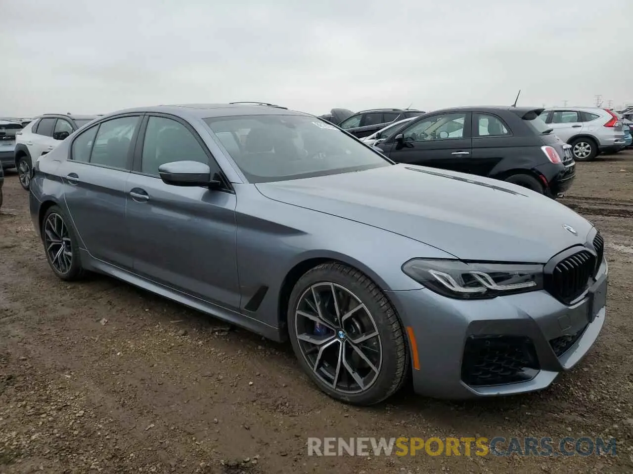 4 fotografías del automóvil dañado WBA73BJ00NCK28938 BMW 5 SERIES 2022
