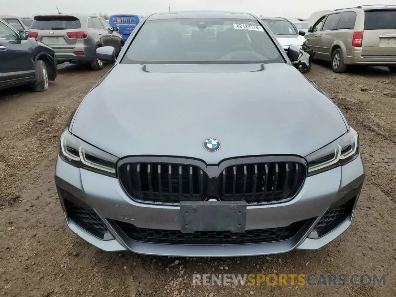 5 fotografías del automóvil dañado WBA73BJ00NCK28938 BMW 5 SERIES 2022