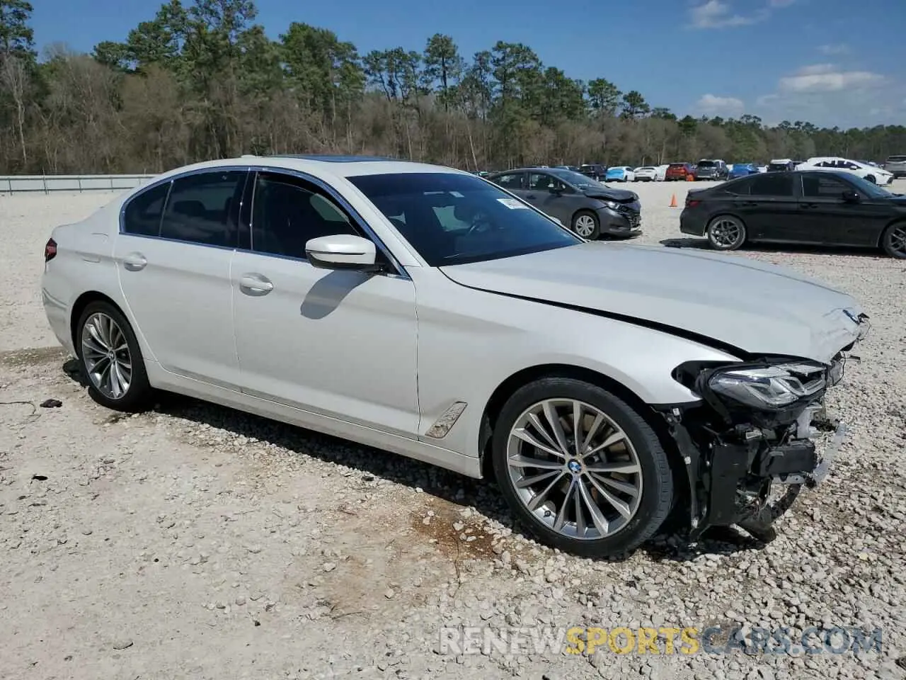 4 fotografías del automóvil dañado WBA53BH04PCN44228 BMW 5 SERIES 2023