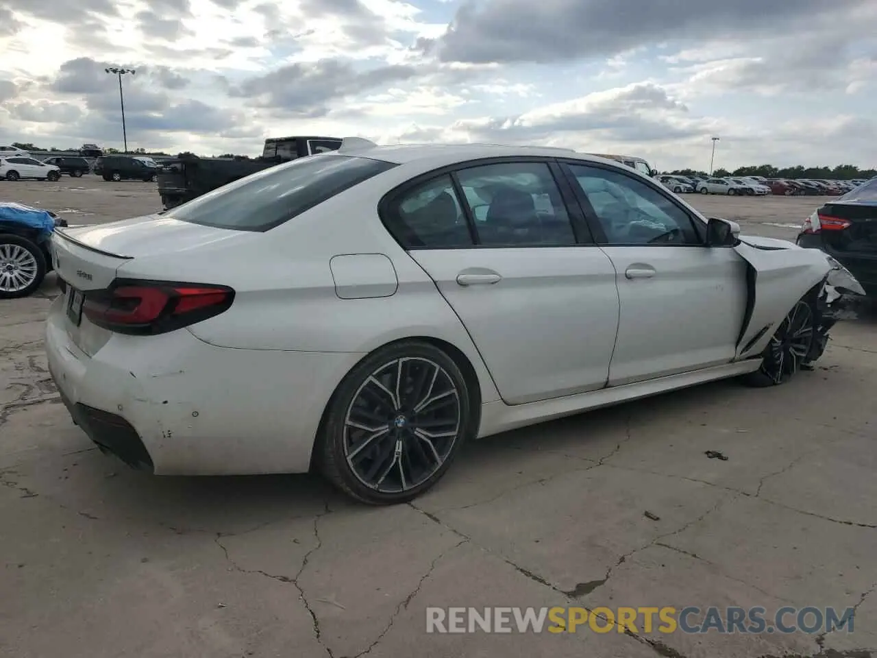 3 fotografías del automóvil dañado WBA53BJ05PWY00725 BMW 5 SERIES 2023
