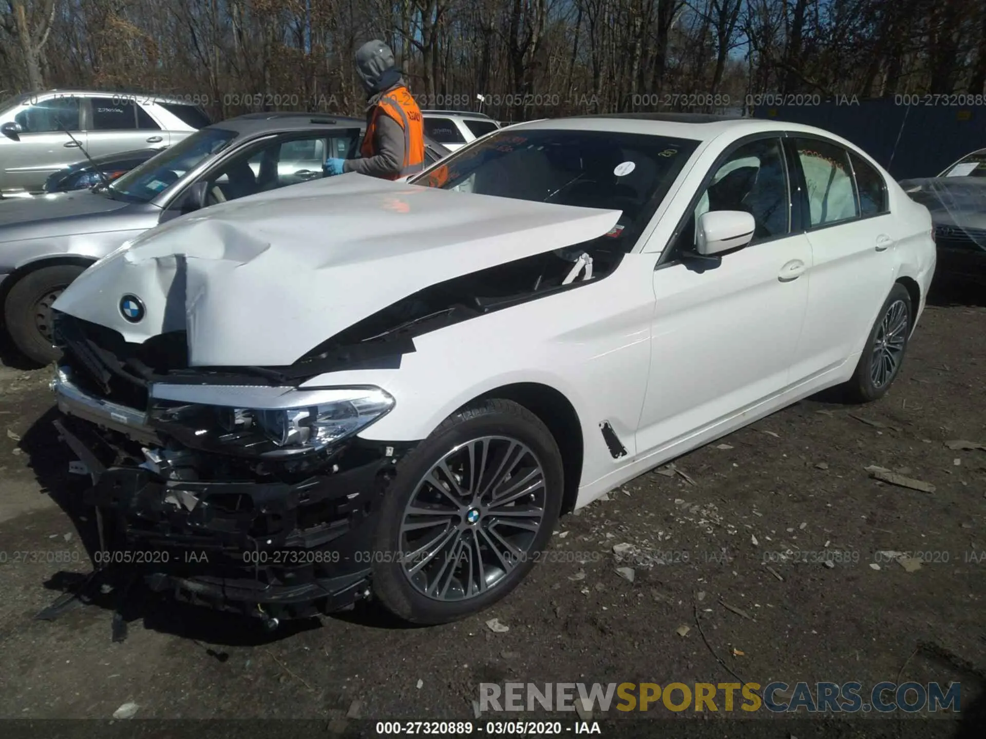 2 fotografías del automóvil dañado WBAJA7C54KWW49220 BMW 530 2019