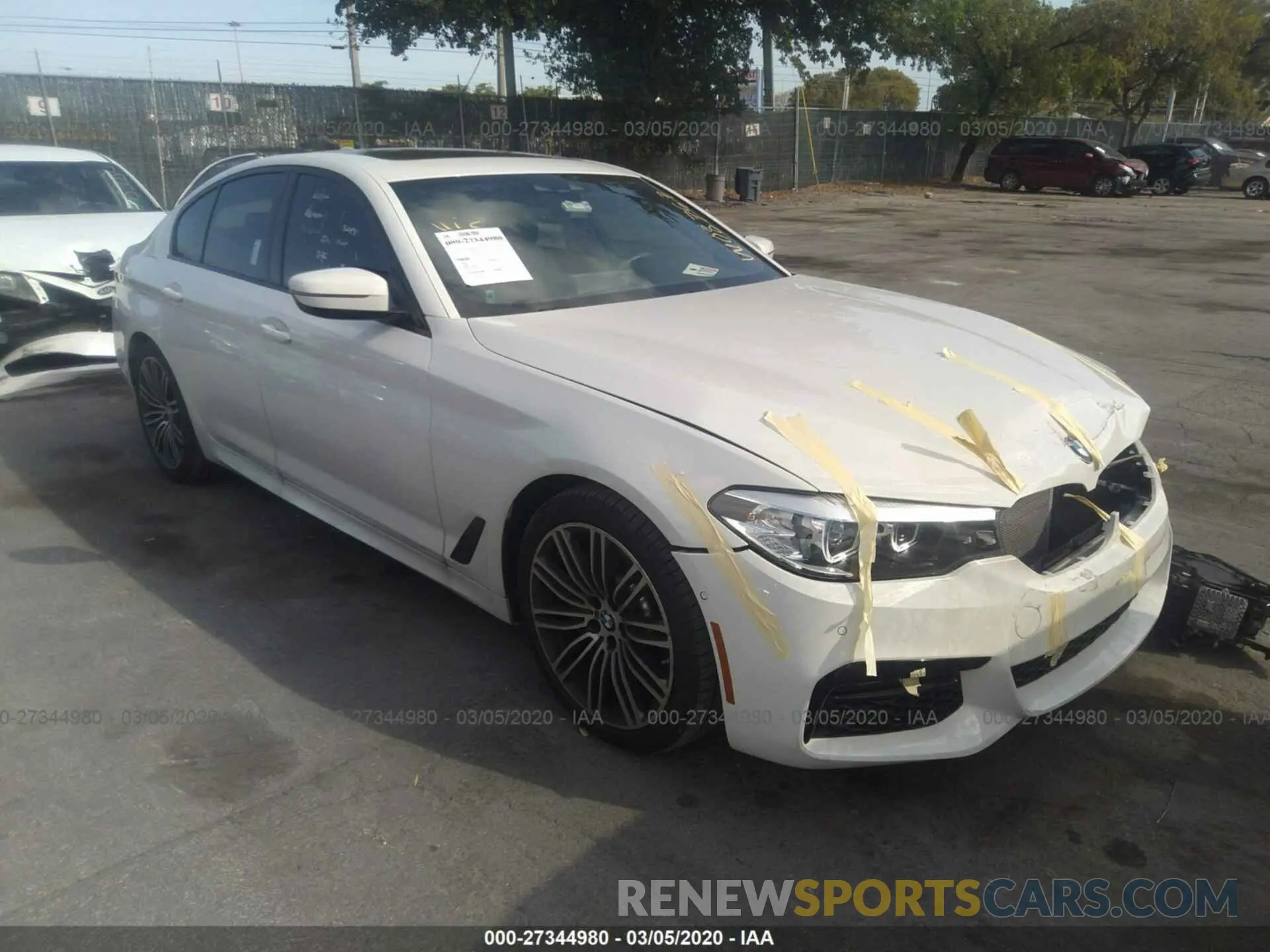 1 fotografías del automóvil dañado WBAJA7C57KWW08757 BMW 530 2019