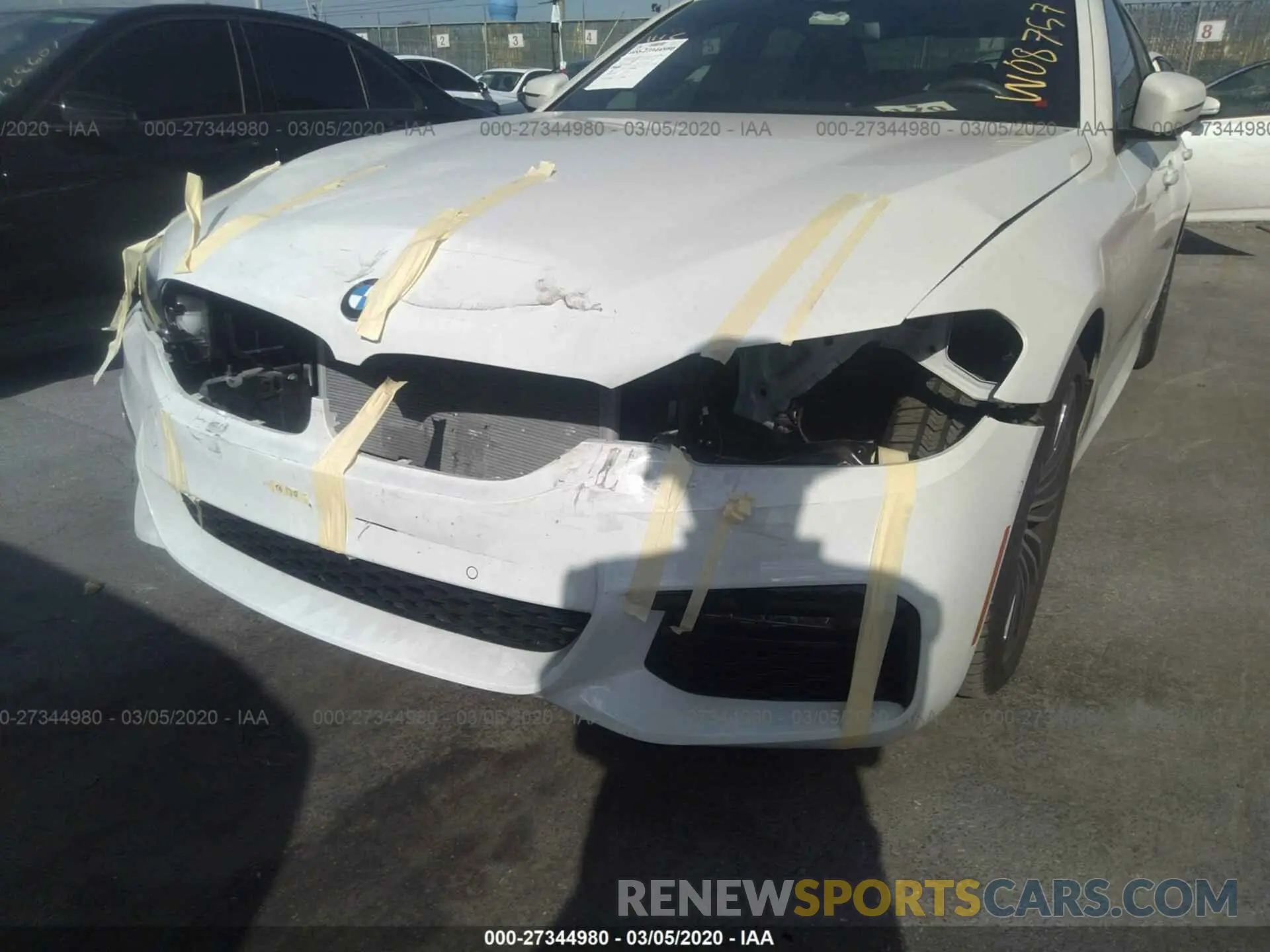 6 fotografías del automóvil dañado WBAJA7C57KWW08757 BMW 530 2019