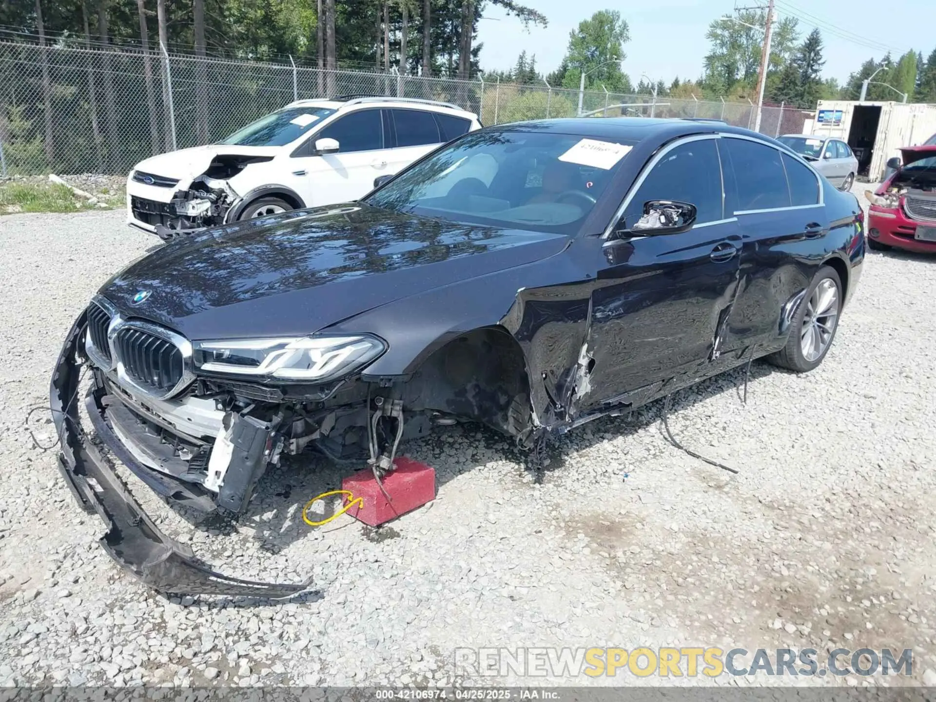 2 fotografías del automóvil dañado WBA13BJ09NWX51234 BMW 530 2022