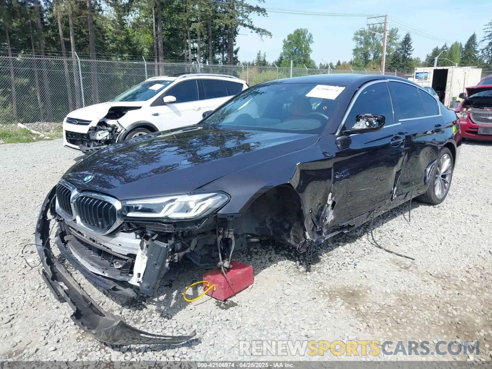 6 fotografías del automóvil dañado WBA13BJ09NWX51234 BMW 530 2022