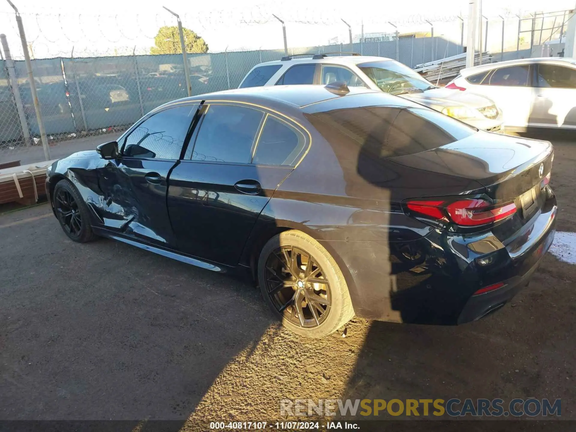 3 fotografías del automóvil dañado WBA53BH00NWX49573 BMW 530 2022