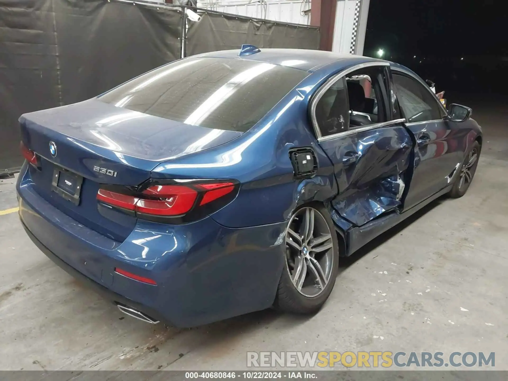 4 fotografías del automóvil dañado WBA53BH07NCJ30888 BMW 530 2022