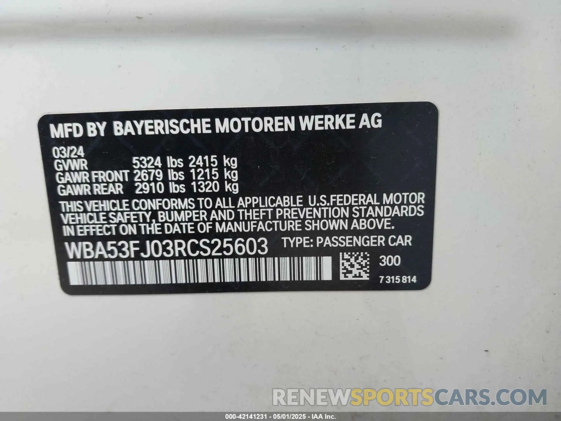 9 fotografías del automóvil dañado WBA53FJ03RCS25603 BMW 530 2024