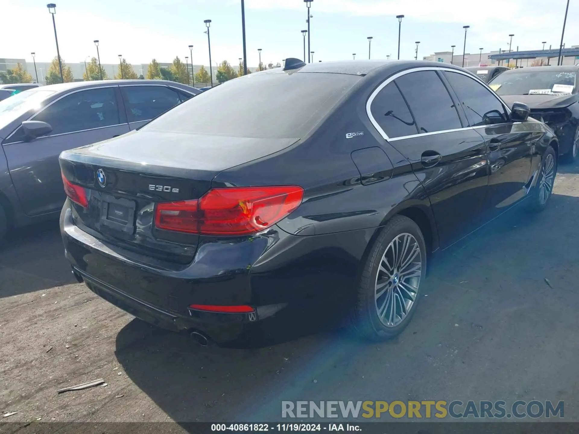 4 fotografías del automóvil dañado WBAJA9C5XKB389649 BMW 530E 2019
