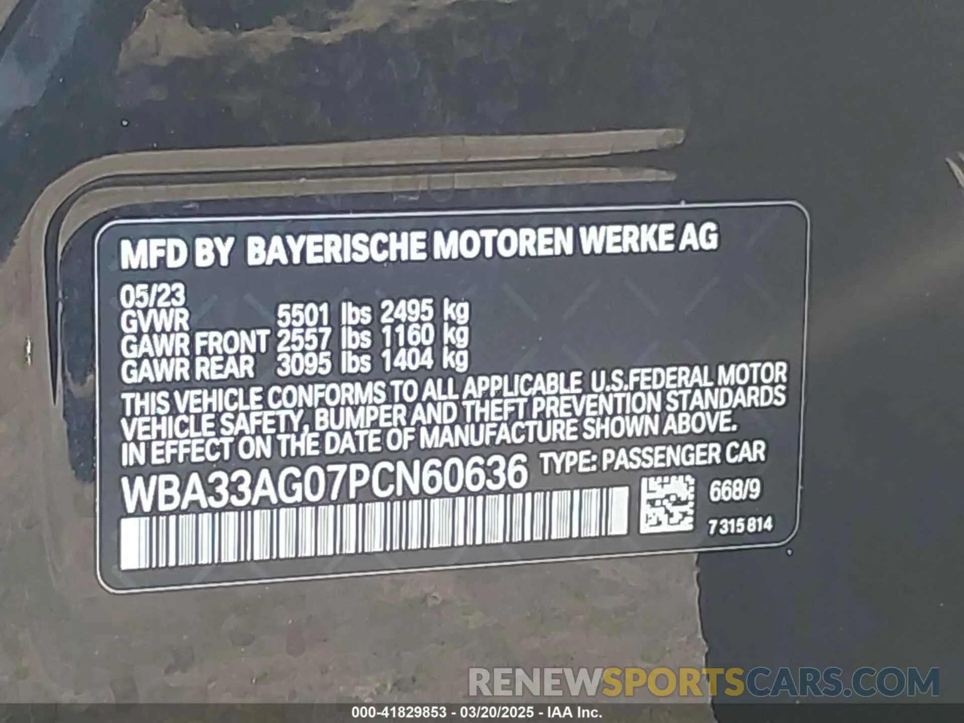 8 fotografías del automóvil dañado WBA33AG07PCN60636 BMW 530E 2023