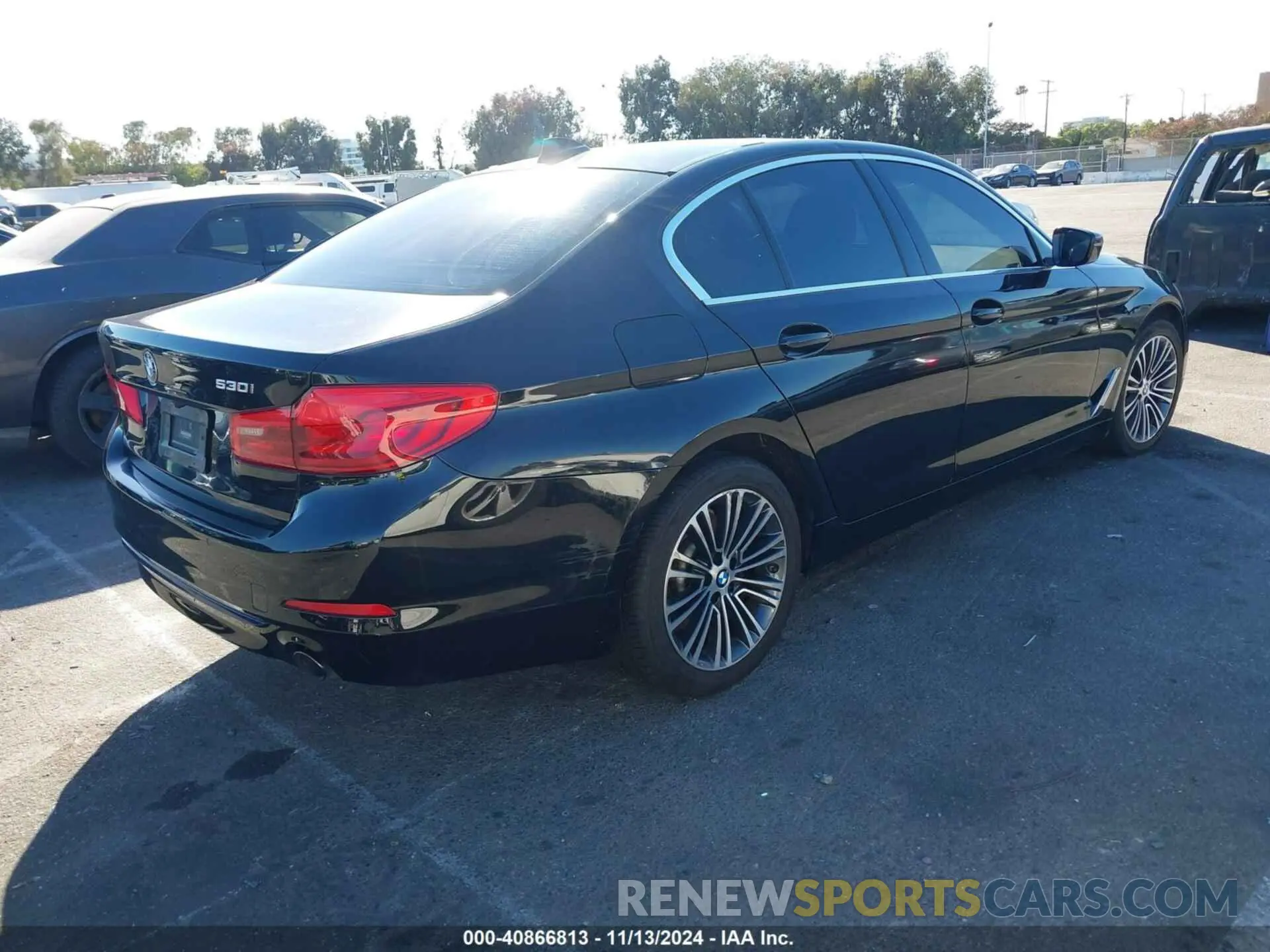 4 fotografías del automóvil dañado WBAJA5C53KBX86922 BMW 530I 2019