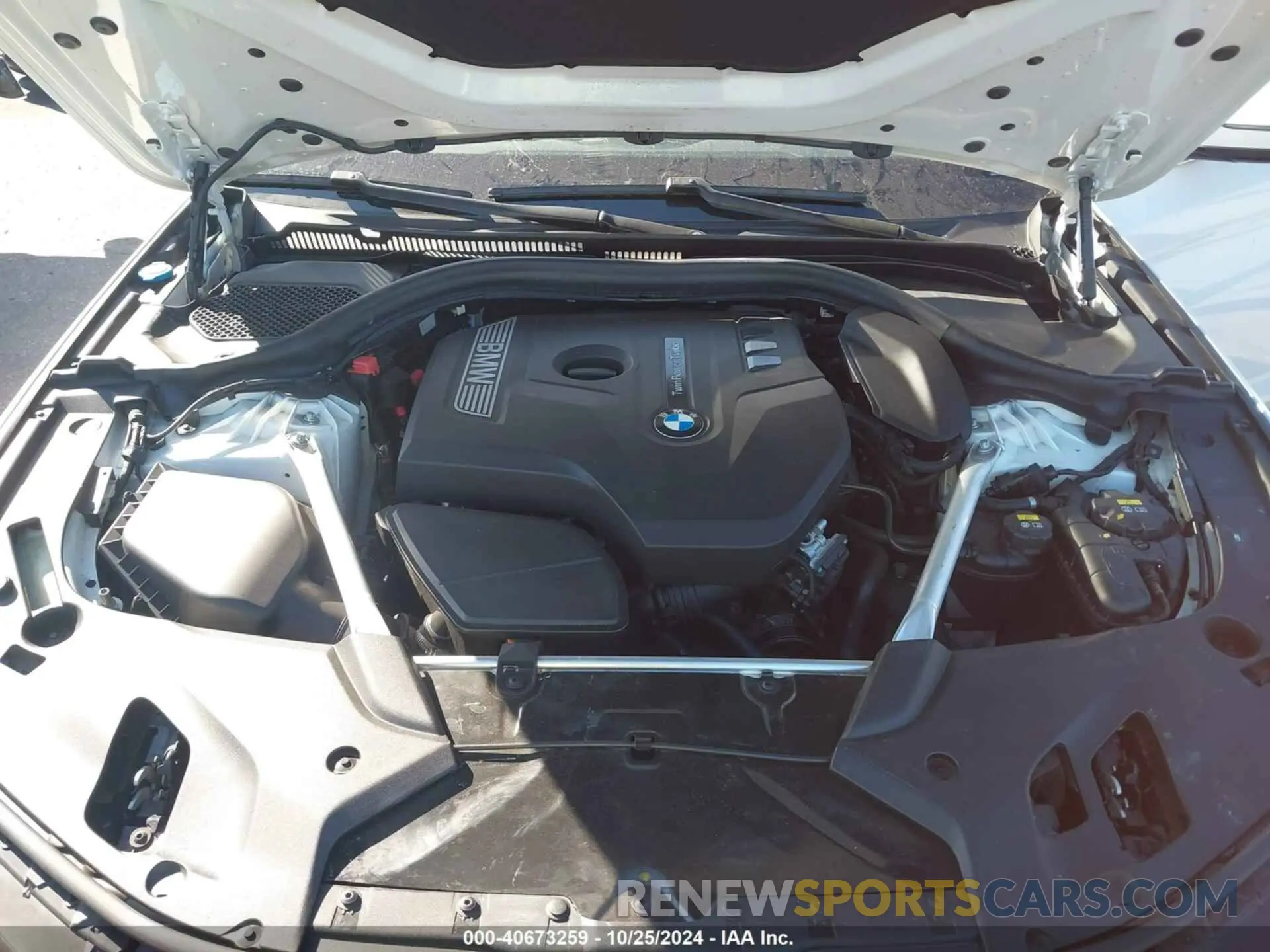10 fotografías del automóvil dañado WBAJA5C53KBX87360 BMW 530I 2019