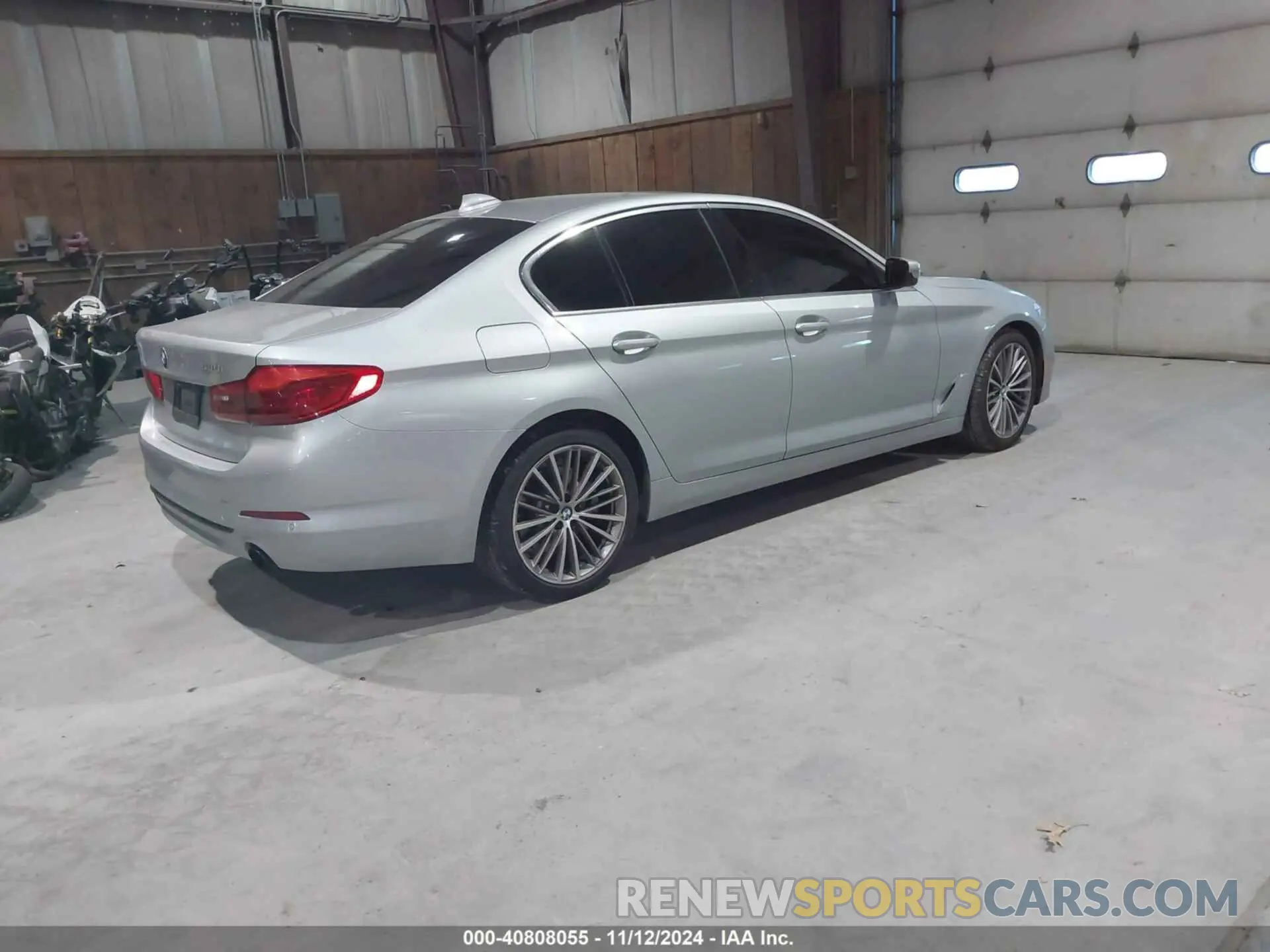 4 fotografías del automóvil dañado WBAJA5C59KWW35544 BMW 530I 2019