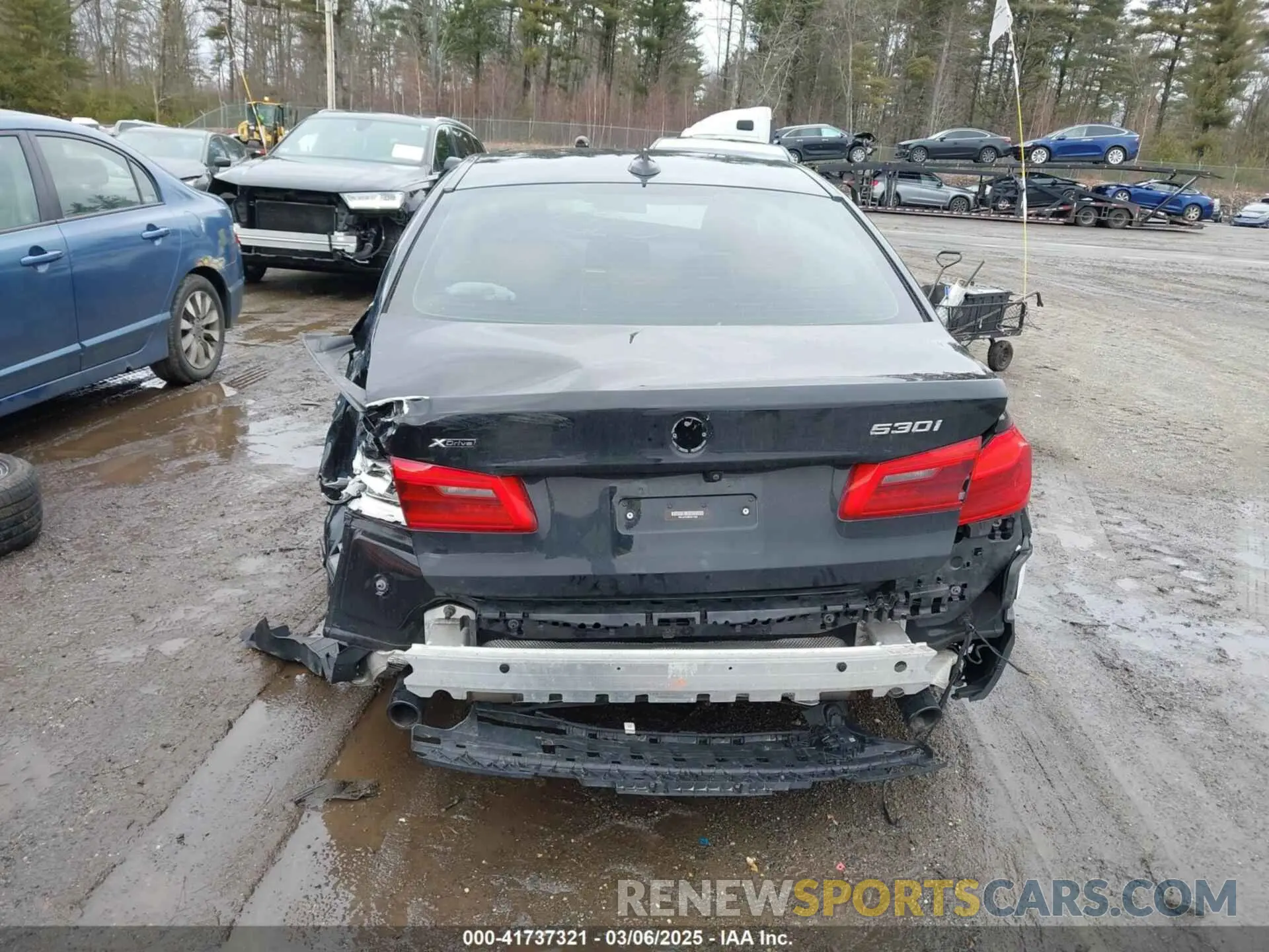 17 fotografías del automóvil dañado WBAJA7C58KG911699 BMW 530I 2019
