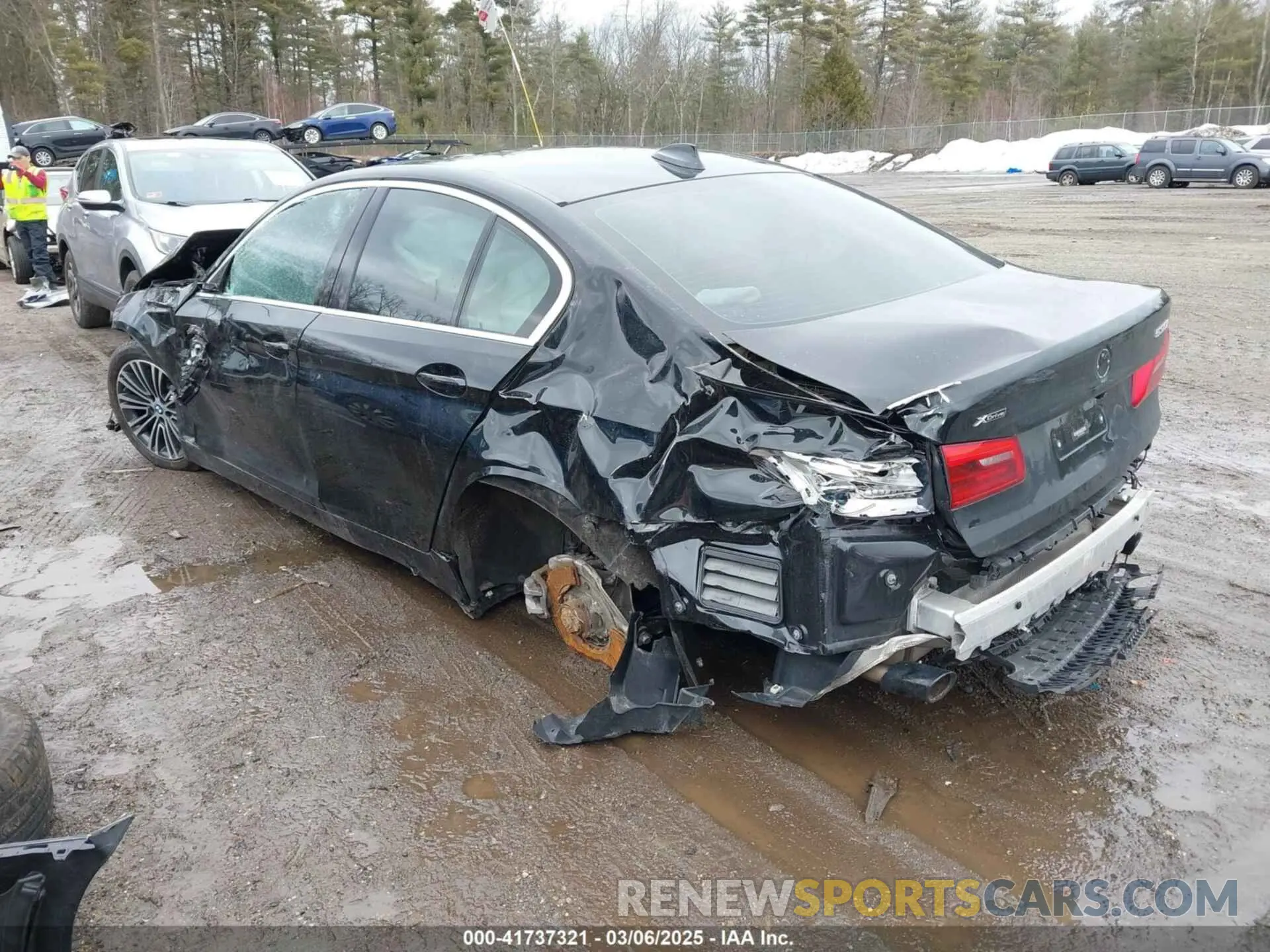 3 fotografías del automóvil dañado WBAJA7C58KG911699 BMW 530I 2019