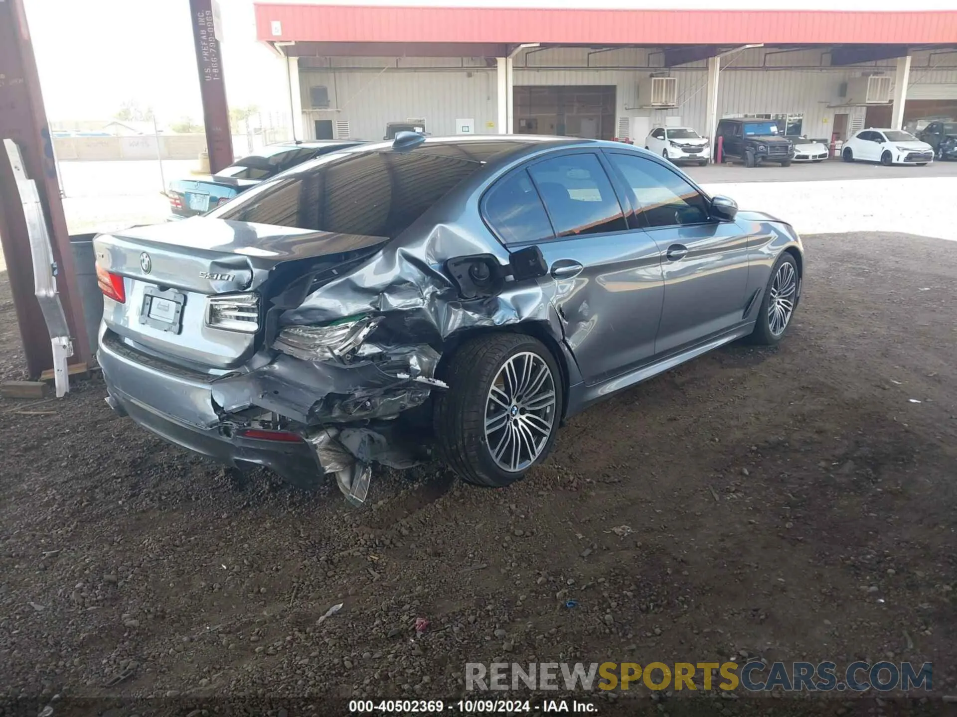 4 fotografías del automóvil dañado WBAJA7C59KWW23101 BMW 530I 2019