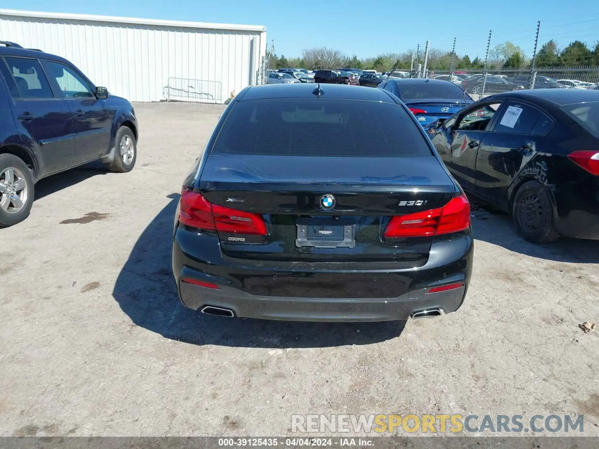 16 fotografías del automóvil dañado WBAJR7C08LCE14970 BMW 530I 2020