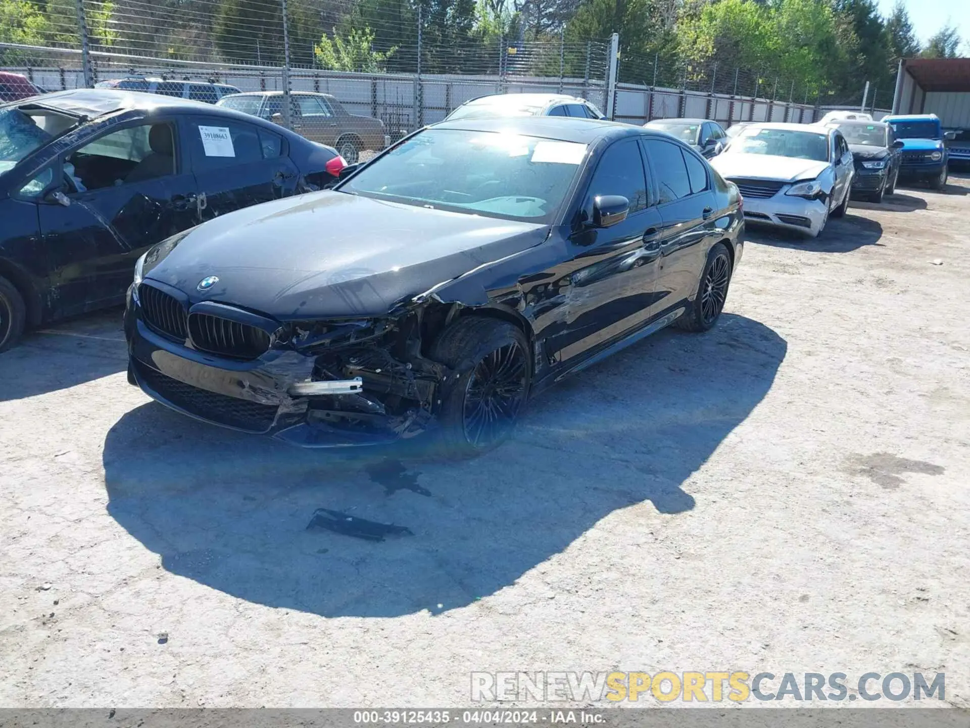 2 fotografías del automóvil dañado WBAJR7C08LCE14970 BMW 530I 2020