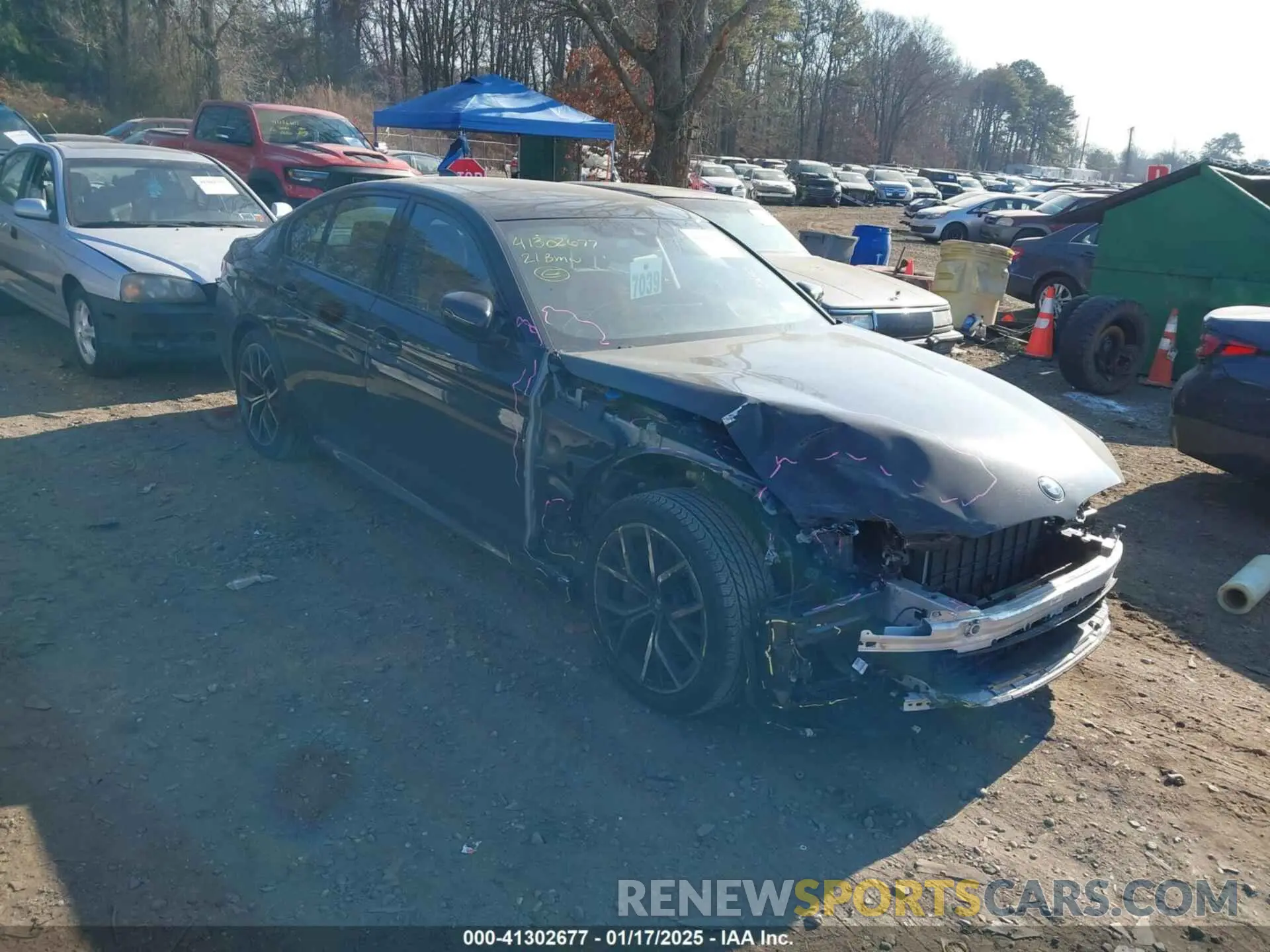1 fotografías del automóvil dañado WBA13BJ01MWX20770 BMW 530I 2021