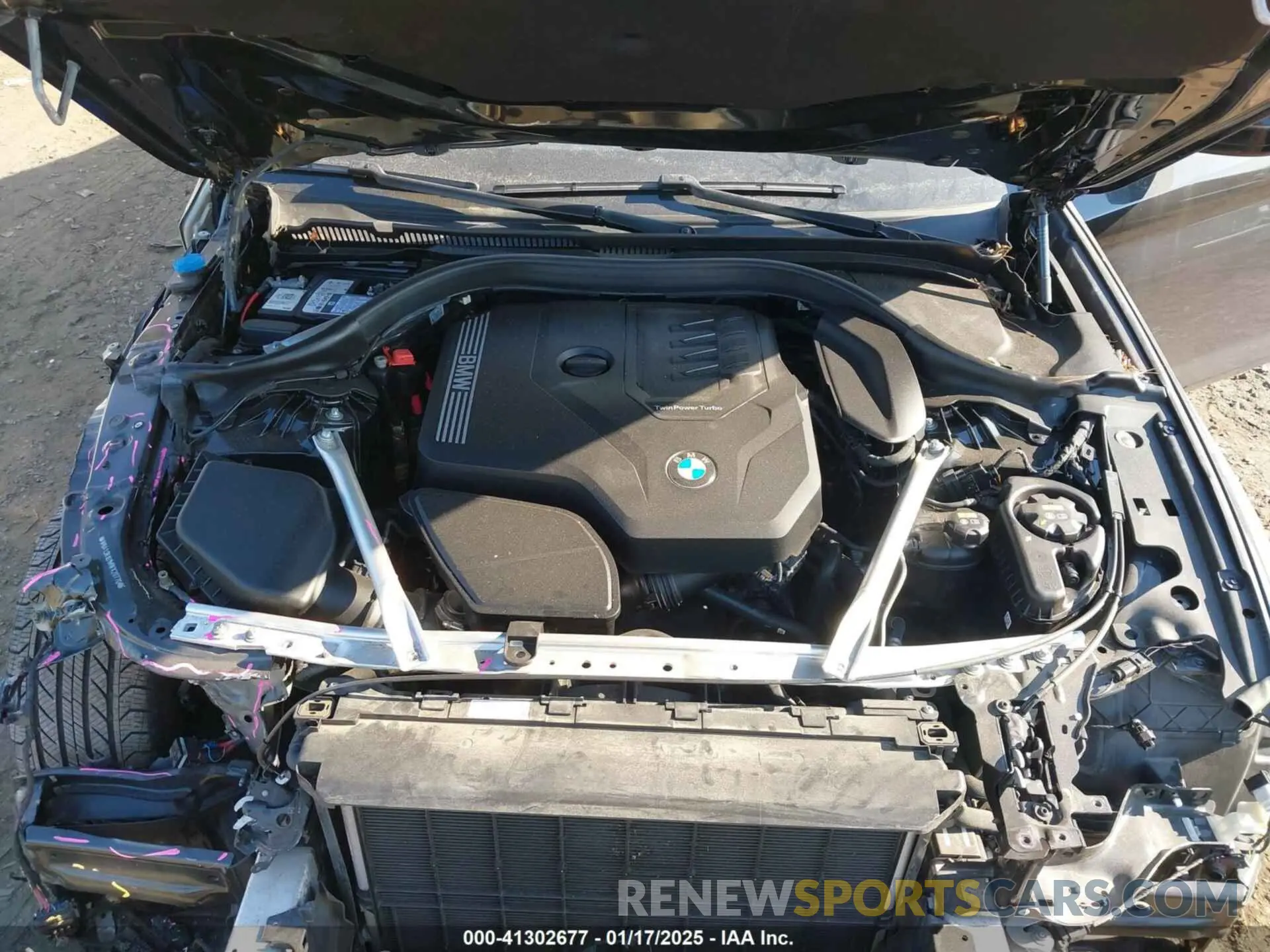 10 fotografías del automóvil dañado WBA13BJ01MWX20770 BMW 530I 2021