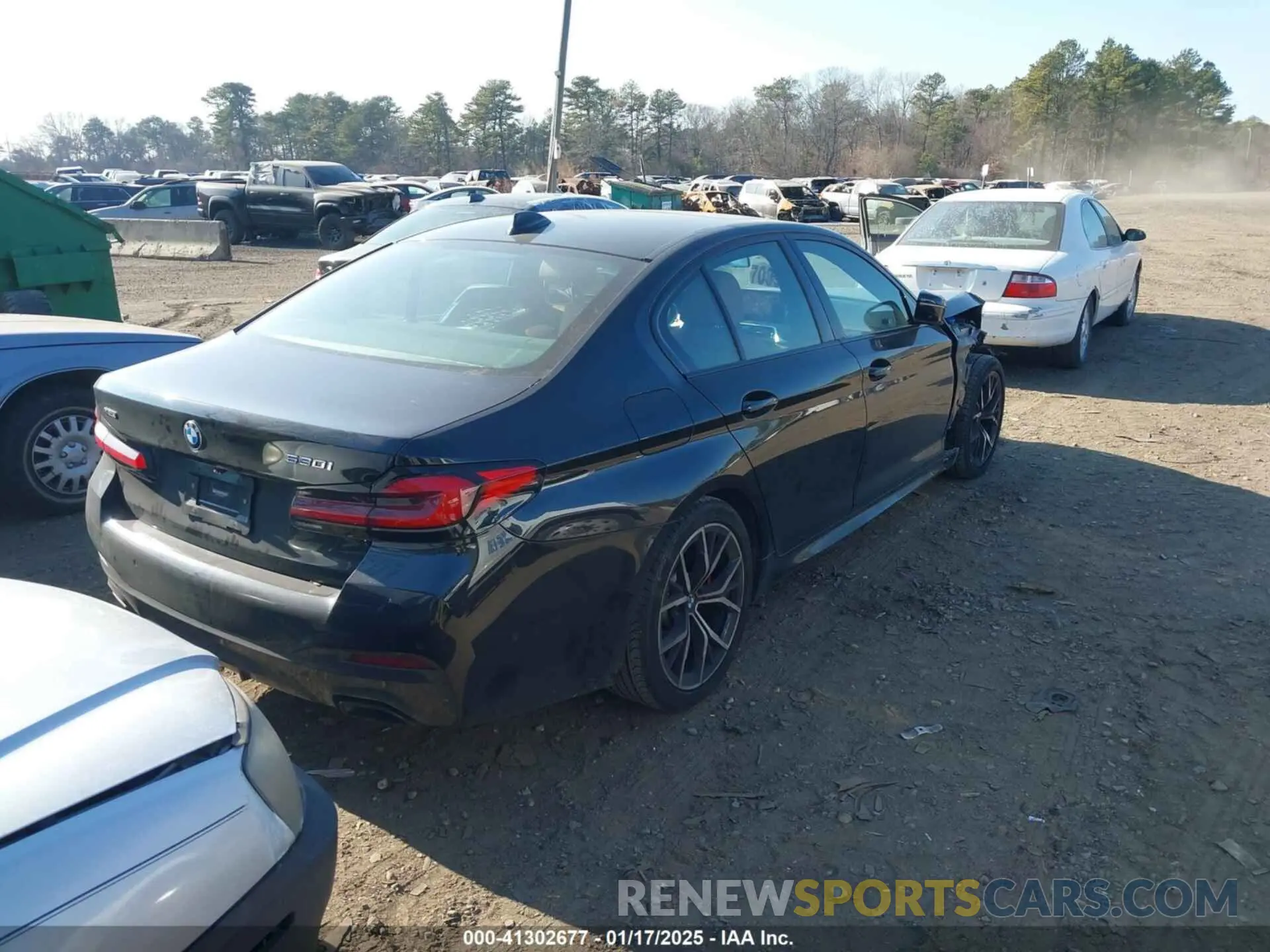 4 fotografías del automóvil dañado WBA13BJ01MWX20770 BMW 530I 2021