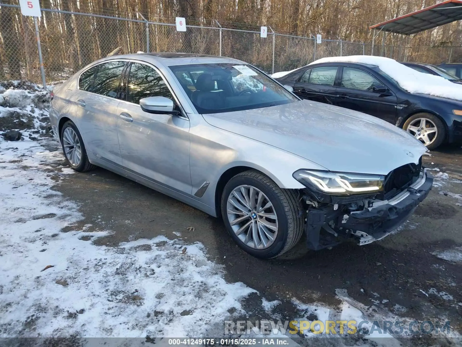 1 fotografías del automóvil dañado WBA13BJ02MWX30031 BMW 530I 2021
