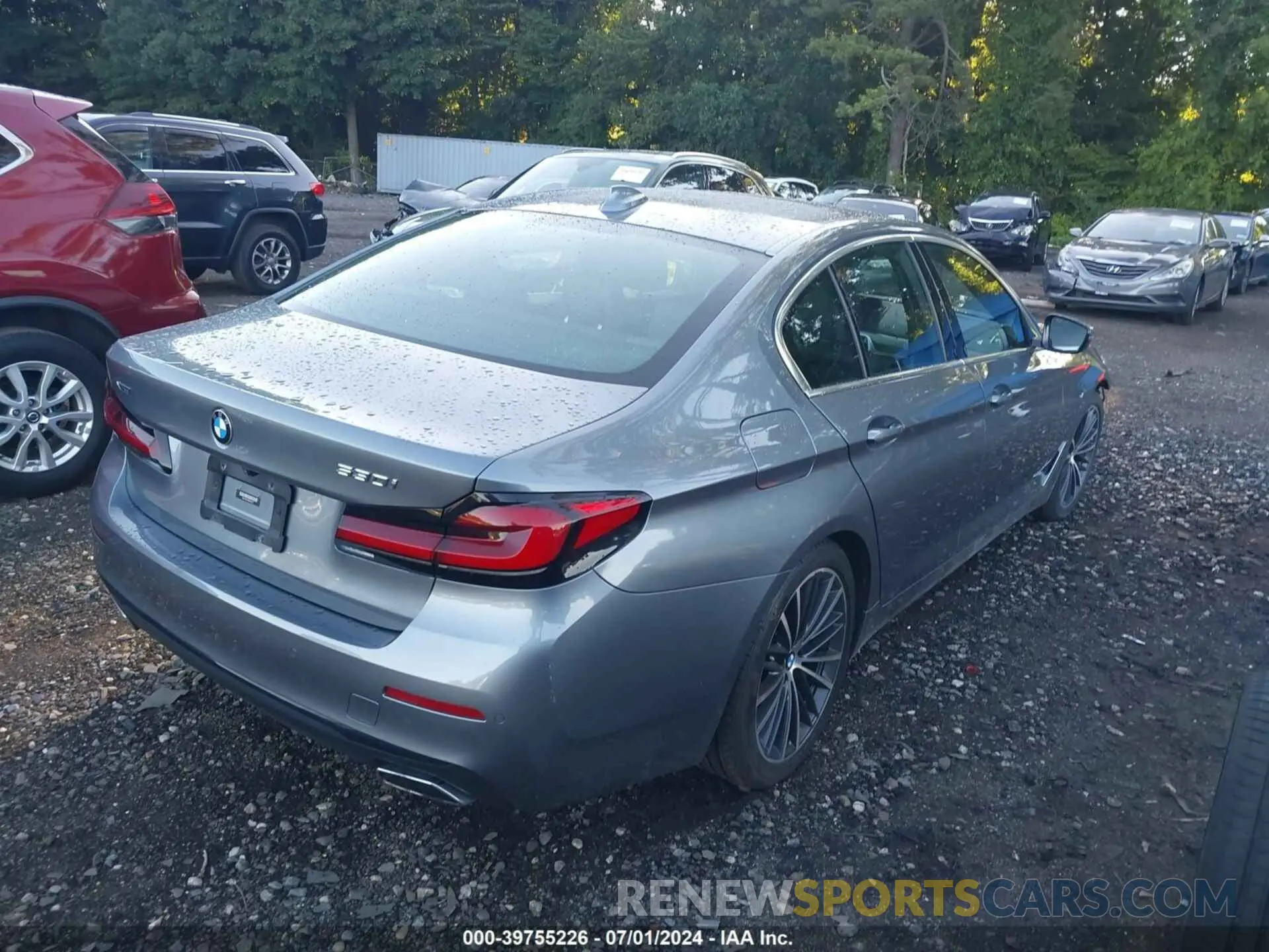 4 fotografías del automóvil dañado WBA13BJ05MWW99373 BMW 530I 2021