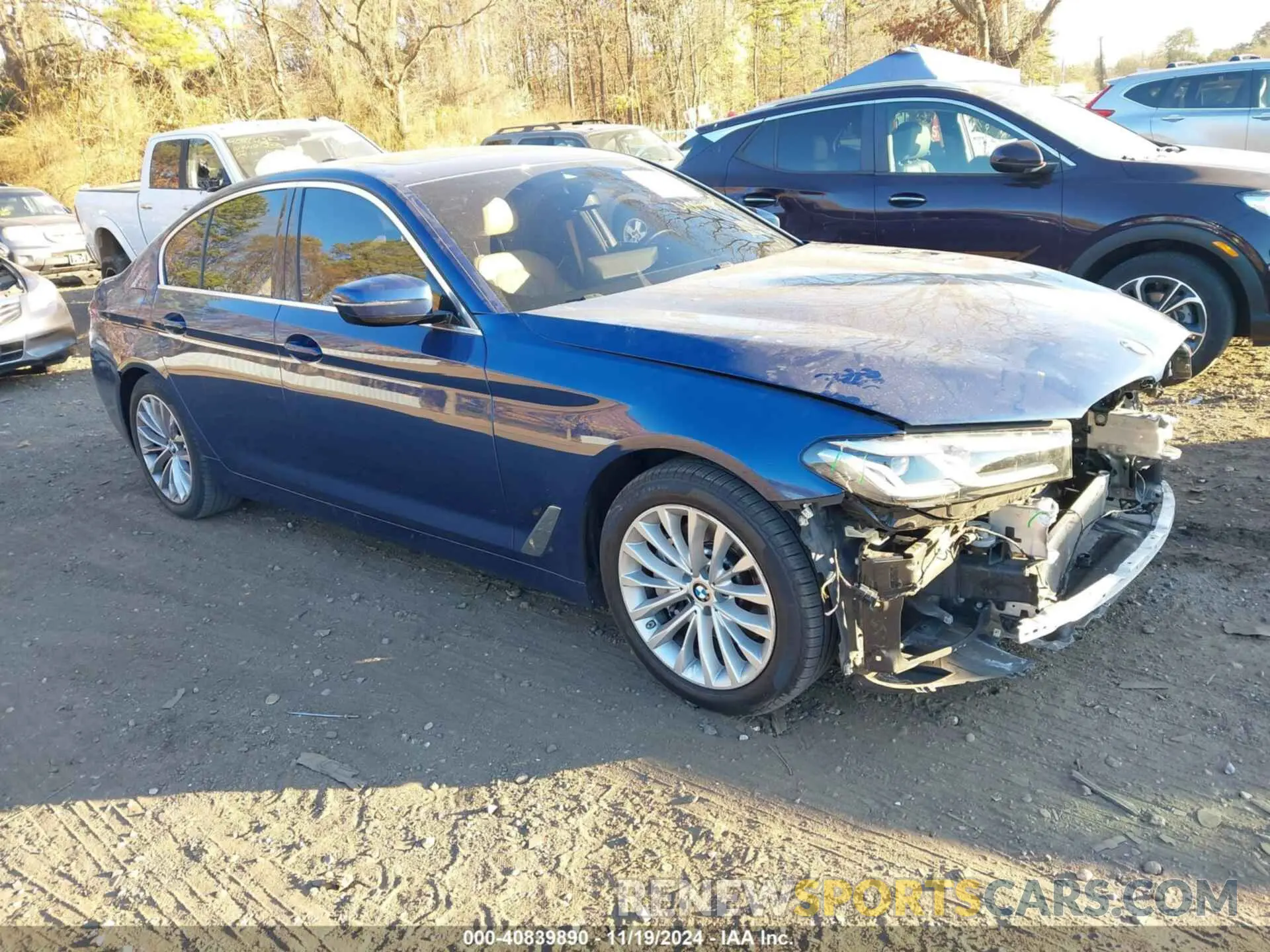 1 fotografías del automóvil dañado WBA13BJ05MWX33361 BMW 530I 2021