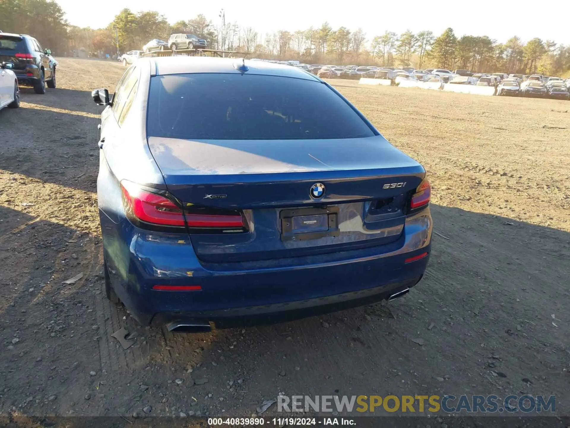 16 fotografías del automóvil dañado WBA13BJ05MWX33361 BMW 530I 2021