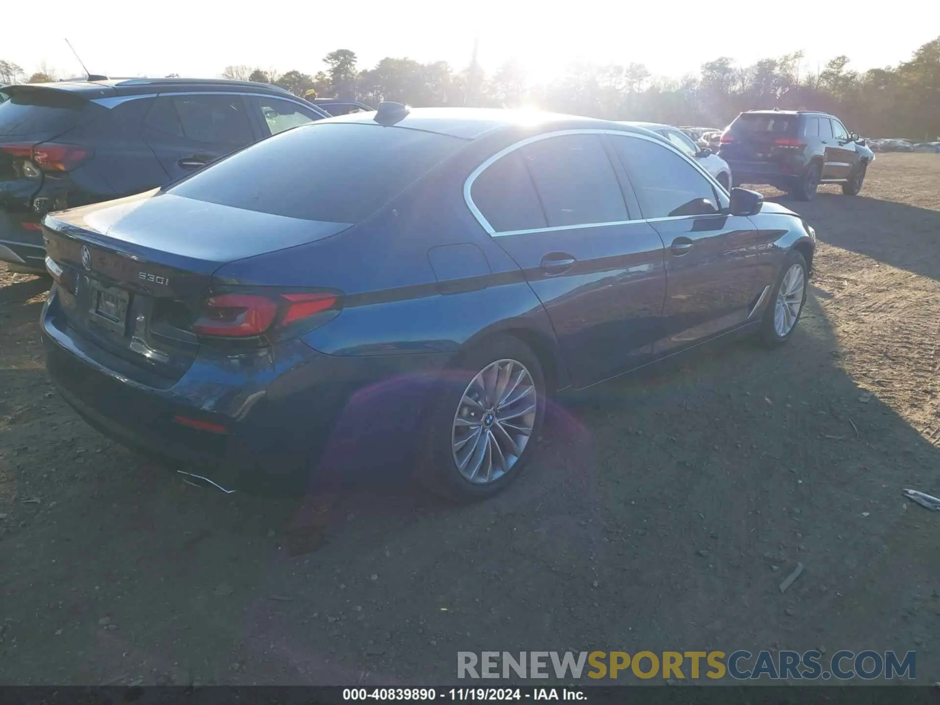 4 fotografías del automóvil dañado WBA13BJ05MWX33361 BMW 530I 2021