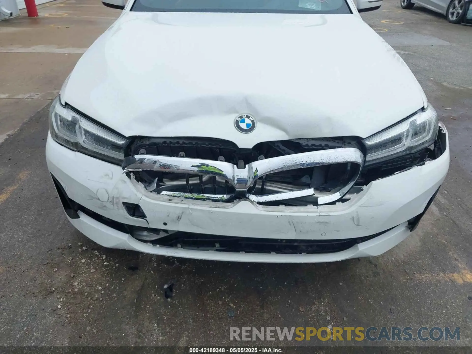 6 fotografías del automóvil dañado WBA13BJ08MCF06654 BMW 530I 2021