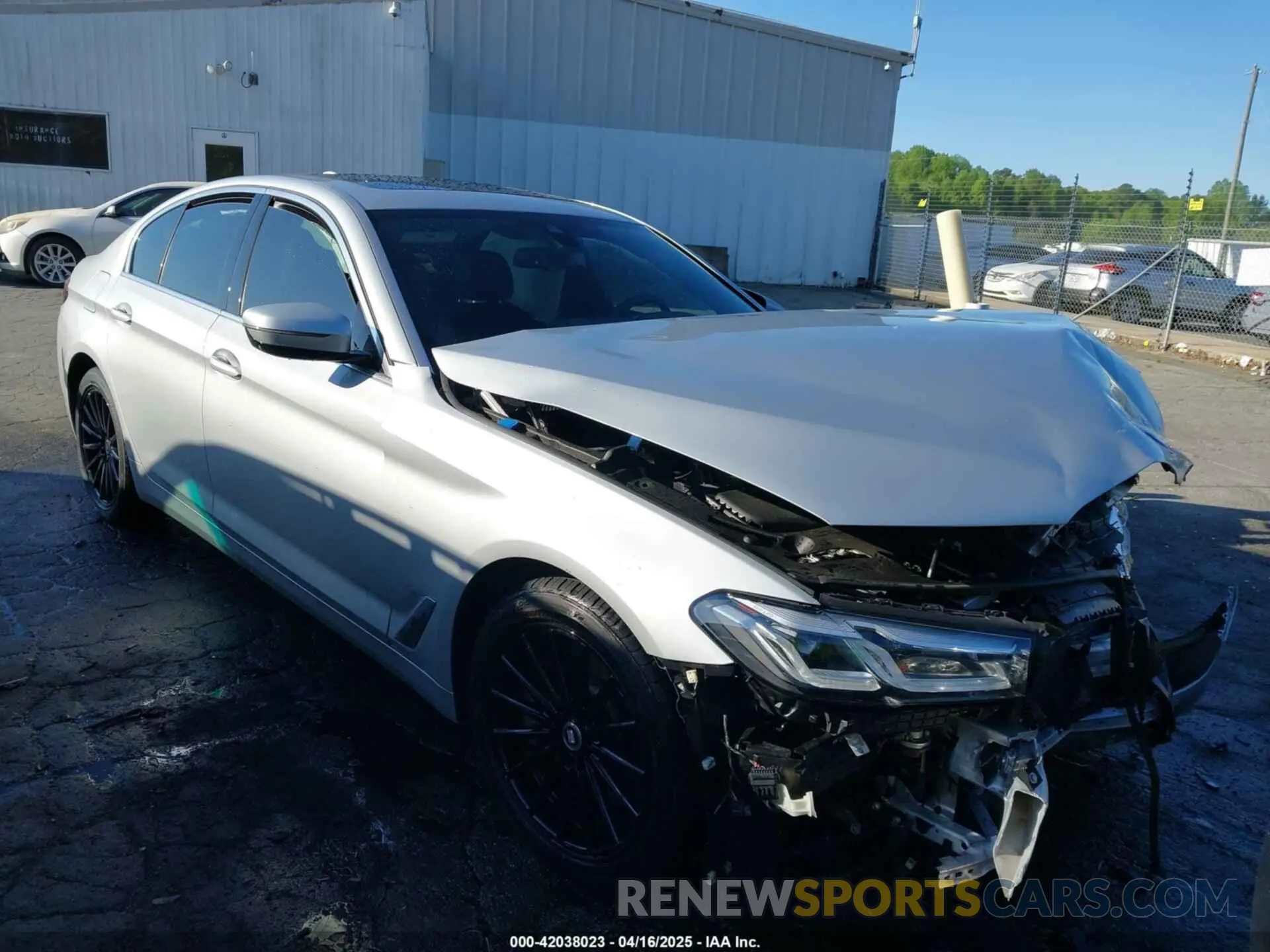 1 fotografías del automóvil dañado WBA53BH01MWX15298 BMW 530I 2021