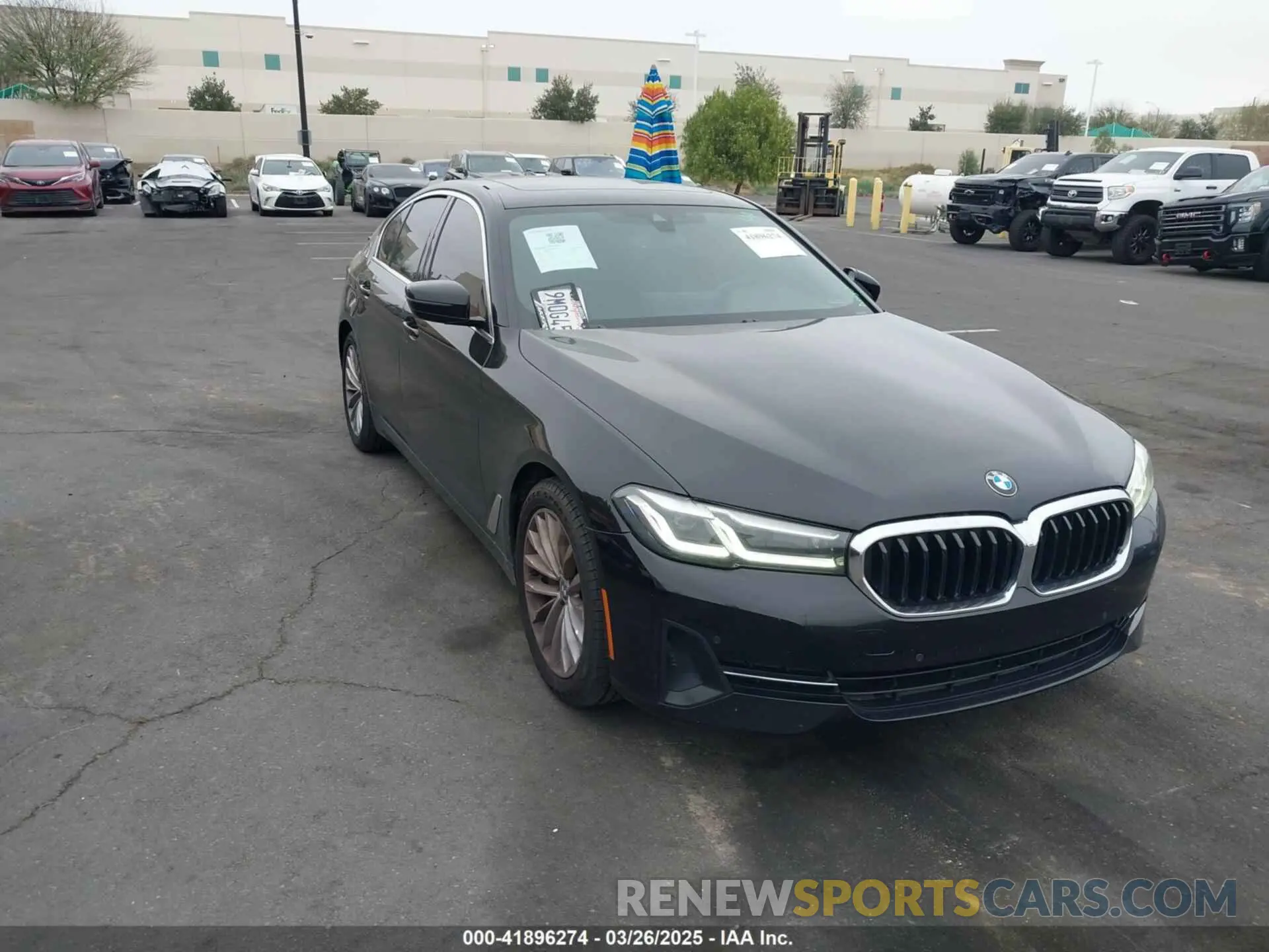 1 fotografías del automóvil dañado WBA53BH0XMWW97755 BMW 530I 2021