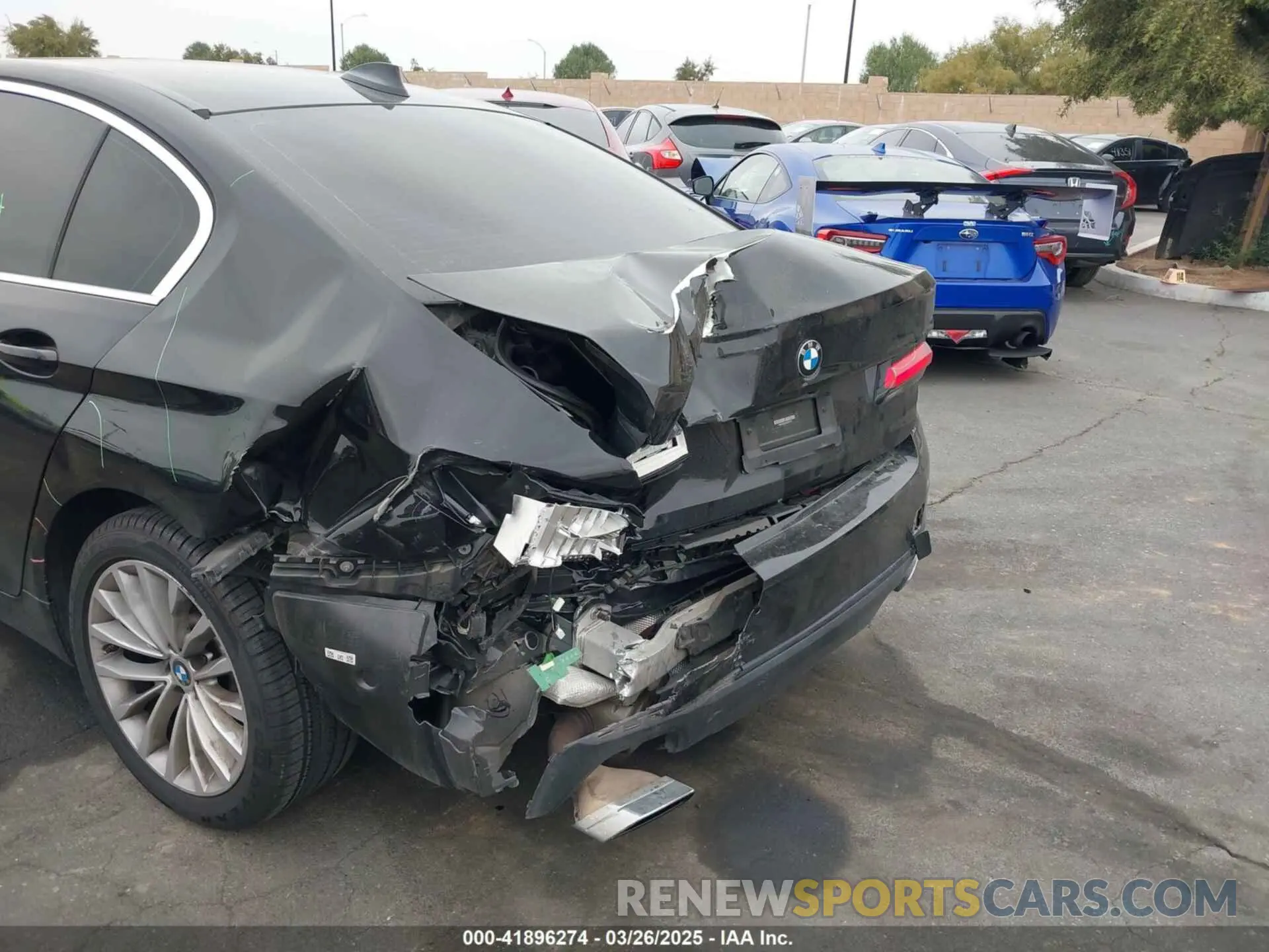 6 fotografías del automóvil dañado WBA53BH0XMWW97755 BMW 530I 2021