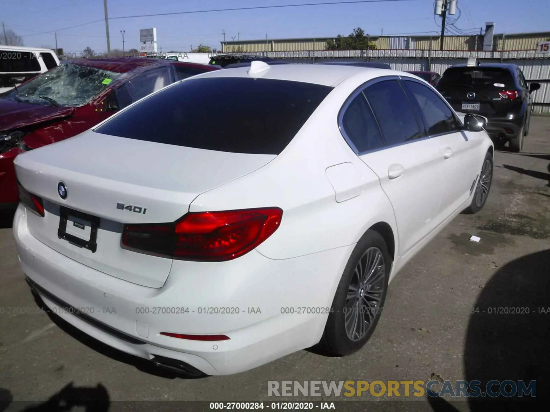 4 fotografías del automóvil dañado WBAJE5C52KWE66099 BMW 540 2019