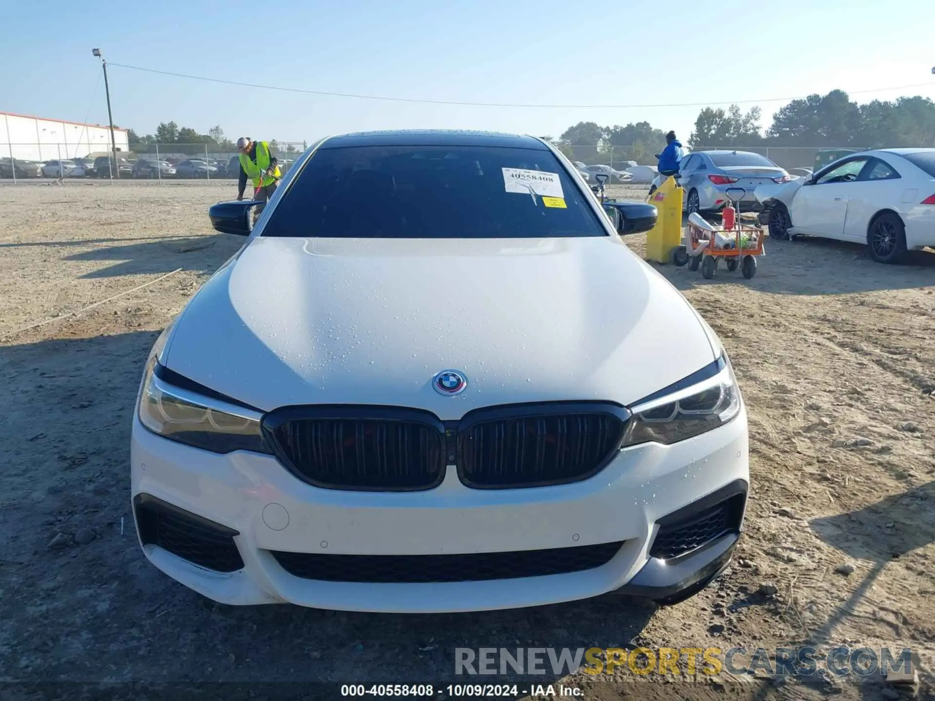 12 fotografías del automóvil dañado WBAJE5C53KBM76709 BMW 540 2019