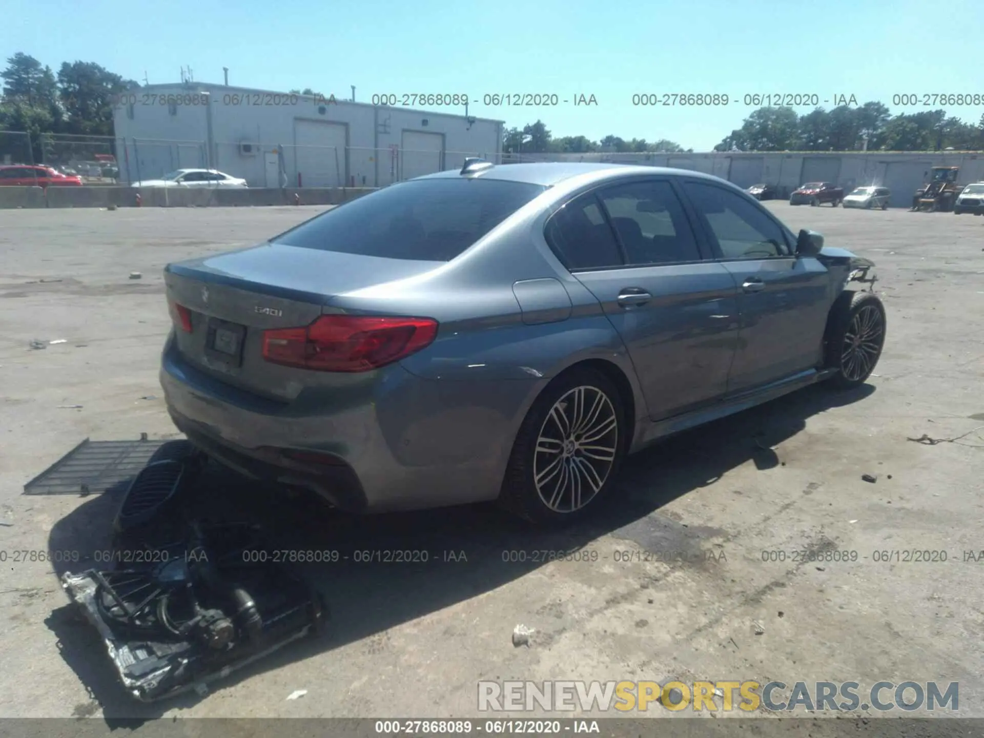 4 fotografías del automóvil dañado WBAJE7C50KWW13478 BMW 540 2019