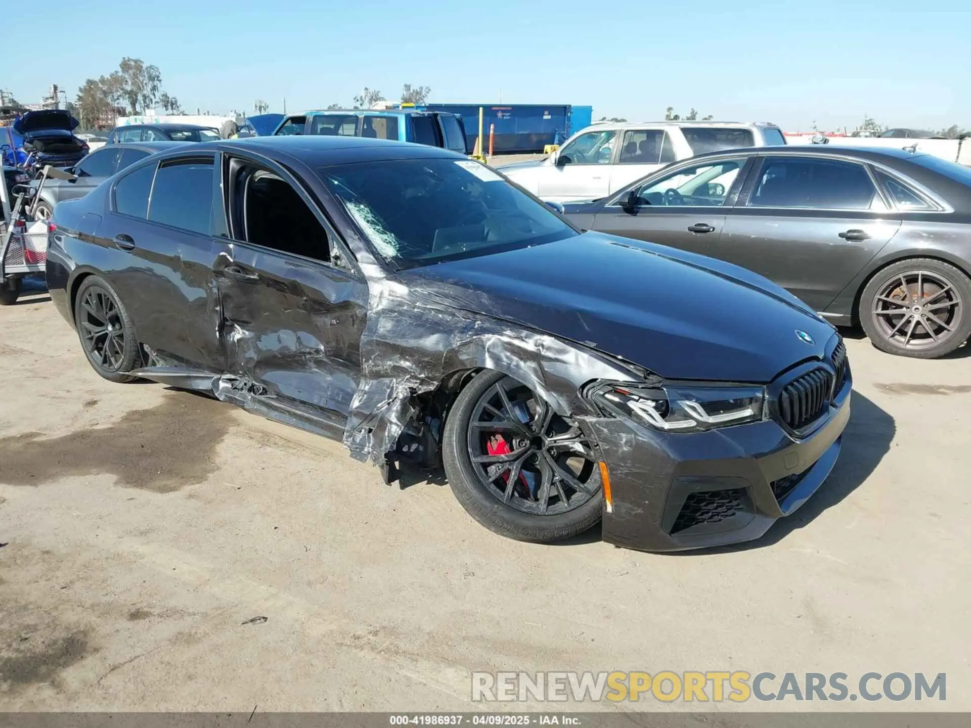 1 fotografías del automóvil dañado WBA53BJ0XNWX80355 BMW 540 2022