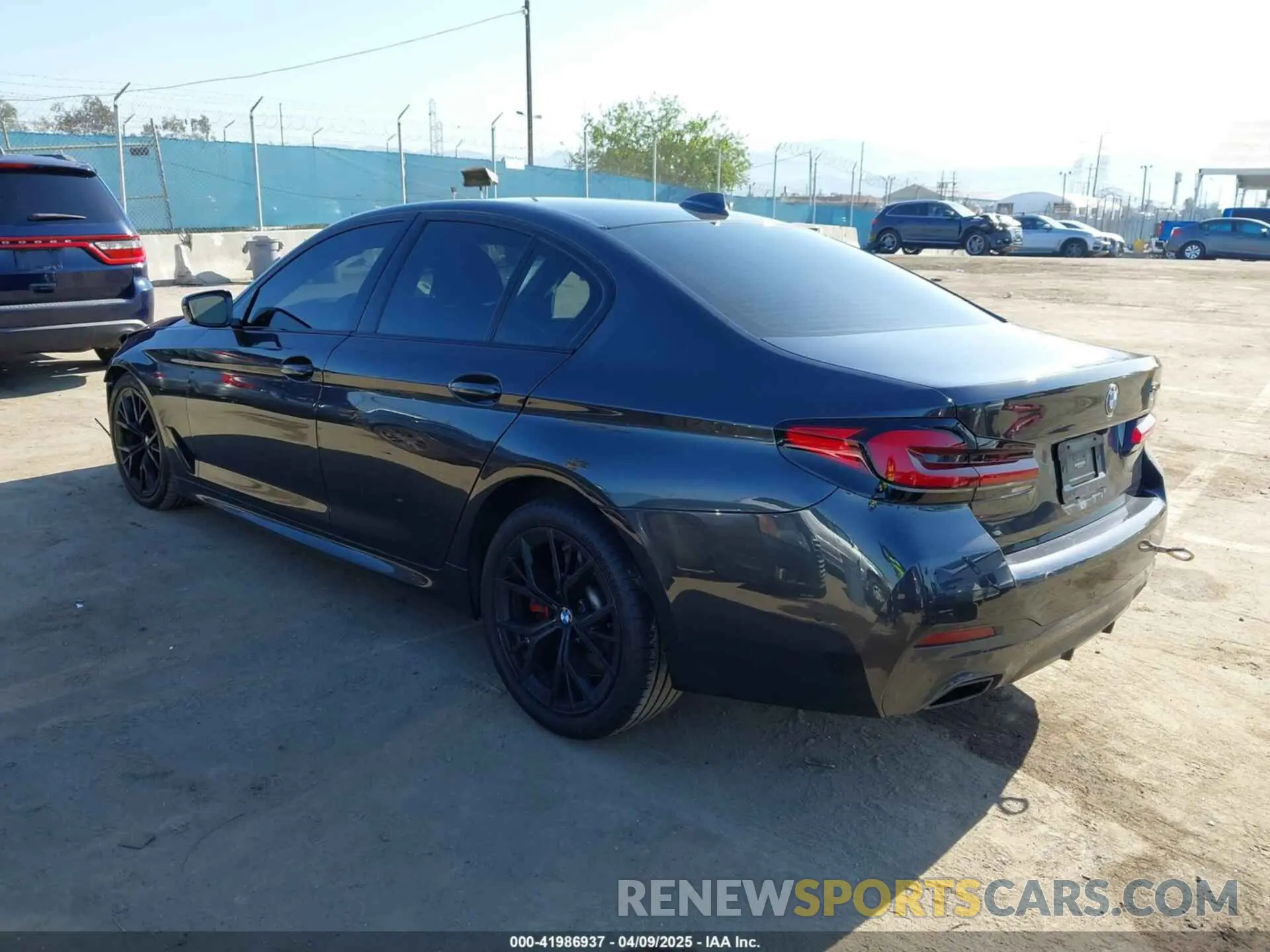 3 fotografías del automóvil dañado WBA53BJ0XNWX80355 BMW 540 2022