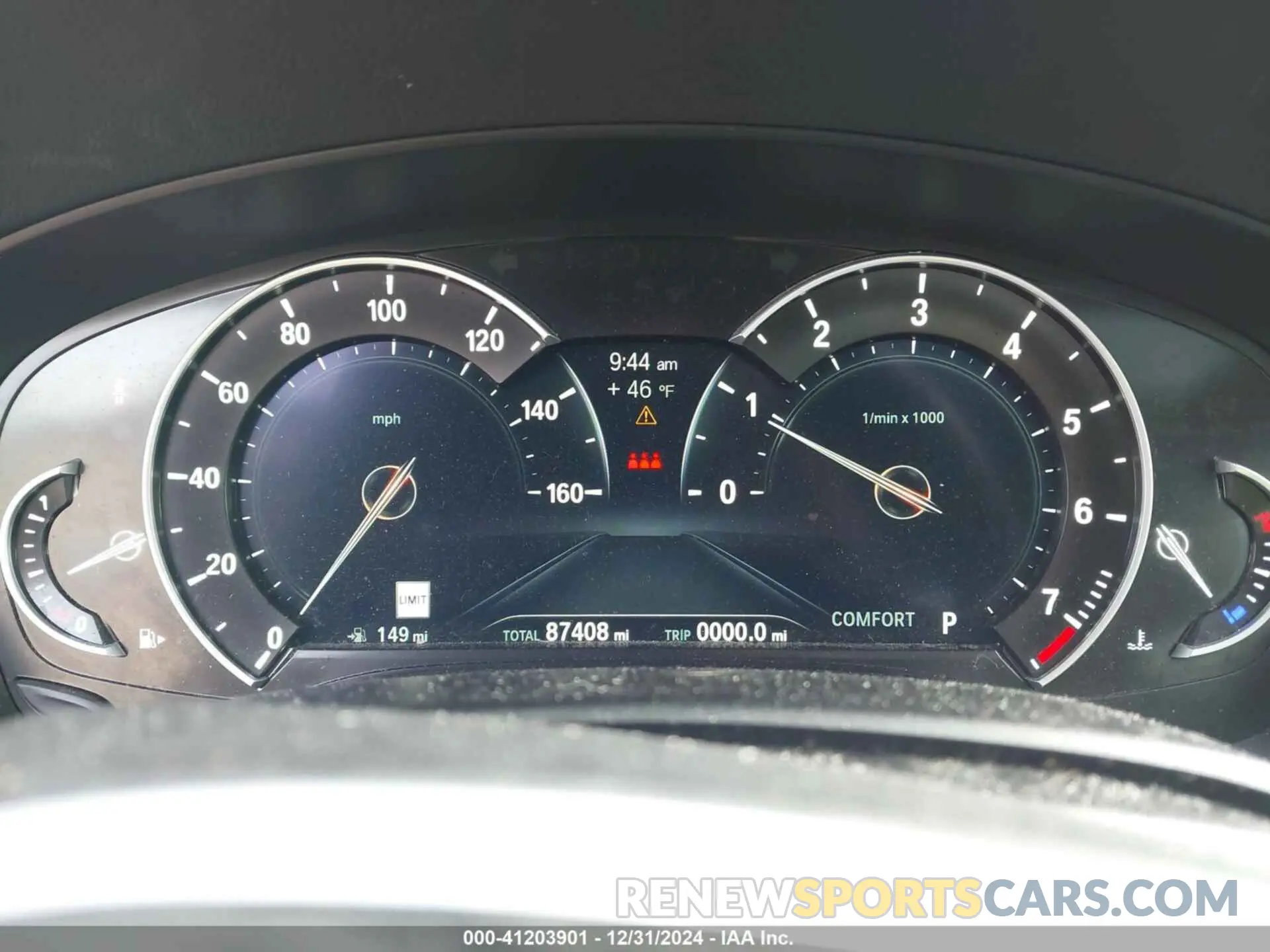 7 fotografías del automóvil dañado WBAJE5C55KWW09916 BMW 540I 2019